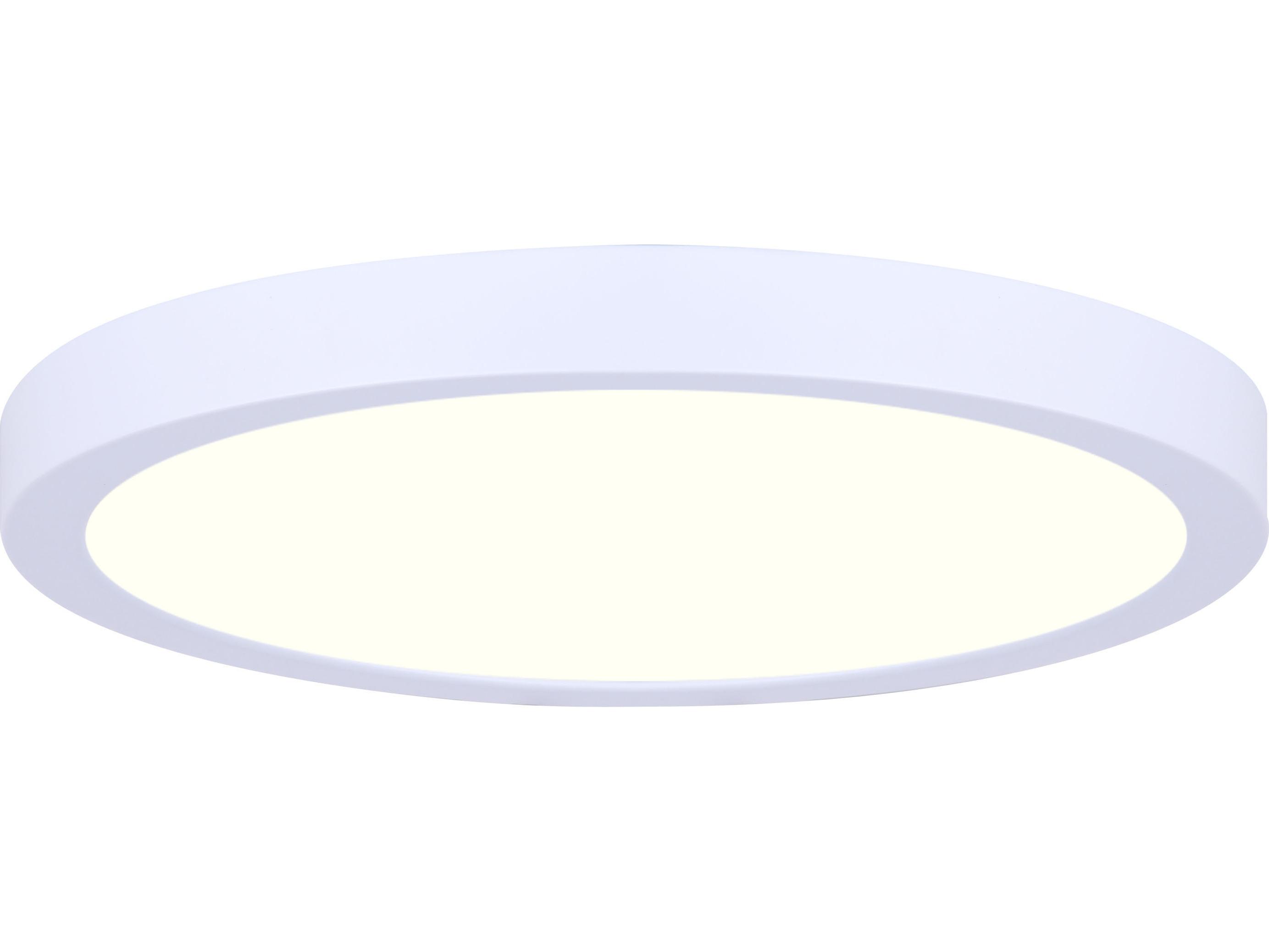Canarm Led Disk White LED Round Flush Mount