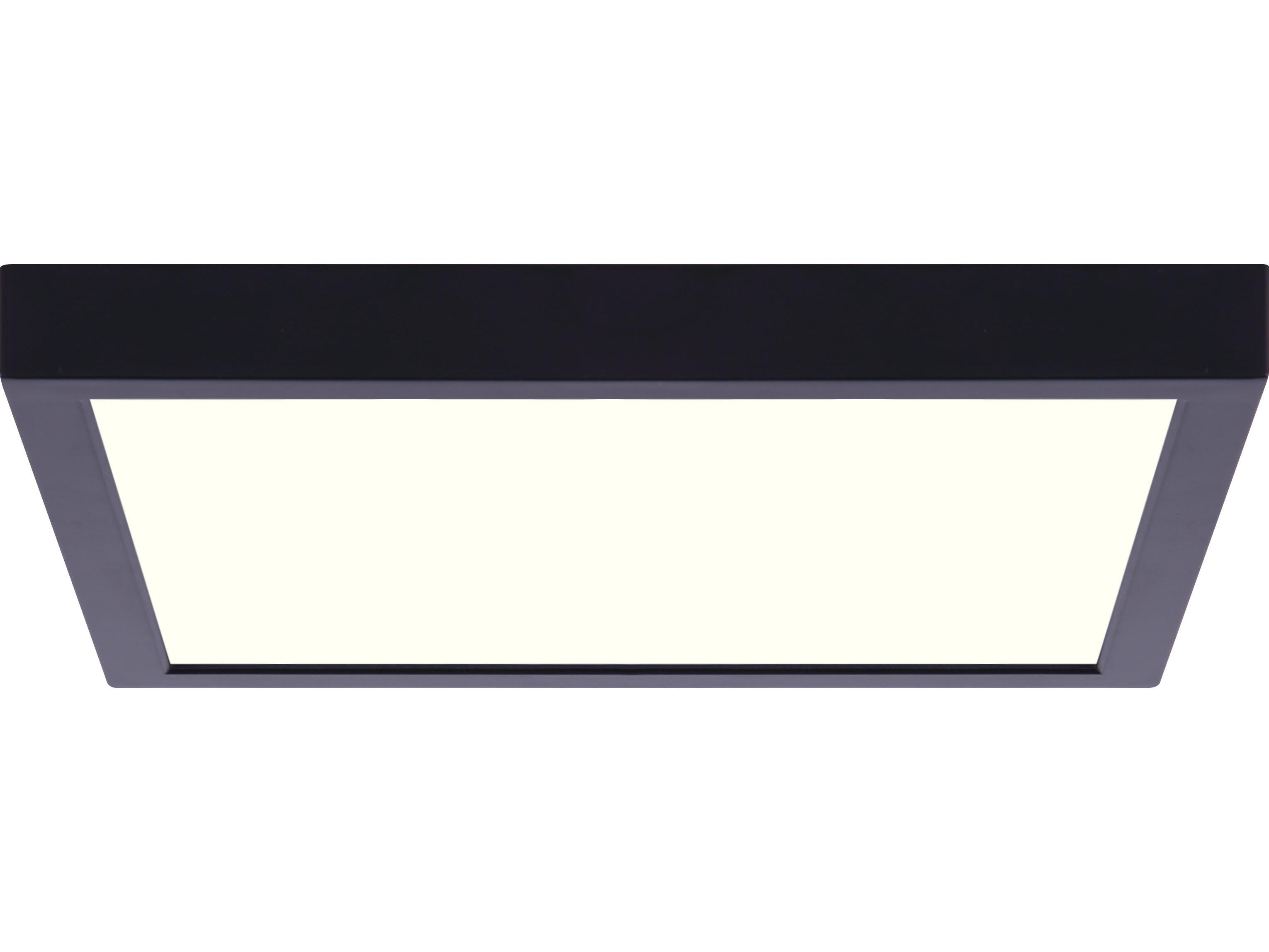 Canarm Led Square Disk Black LED Flush Mount