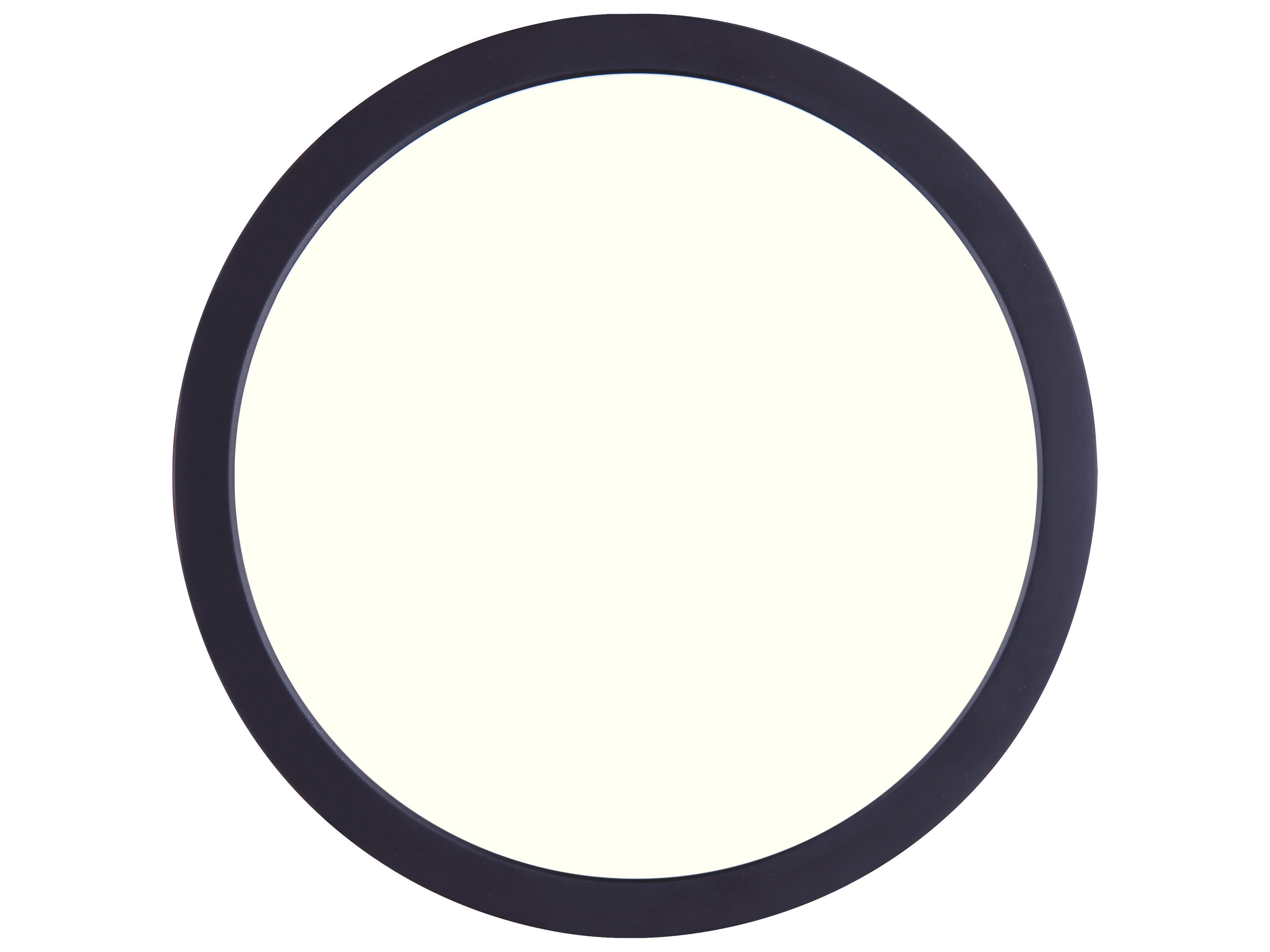 Canarm Led Disk Black LED Round Flush Mount