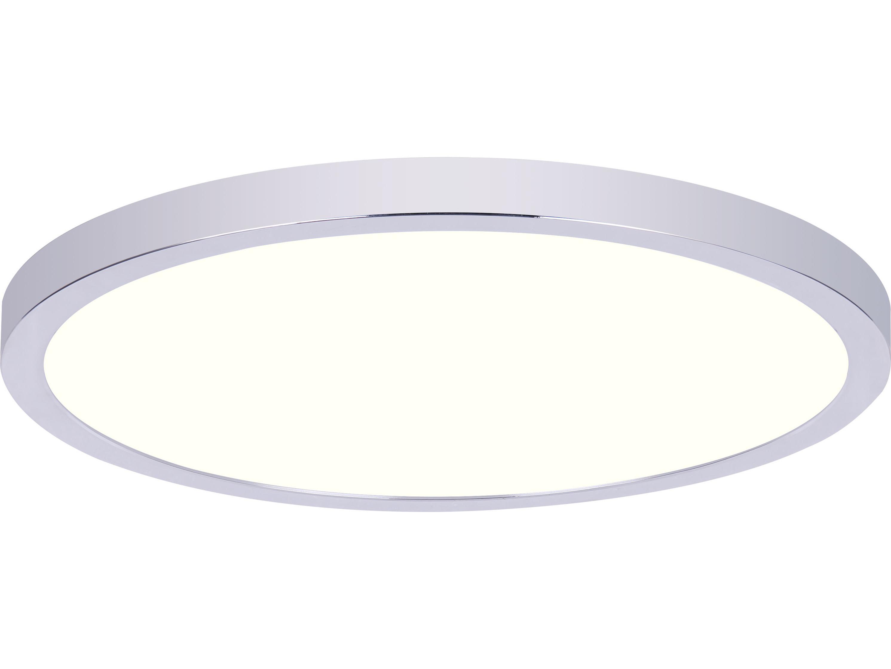 Canarm Led Disk Chrome LED Round Flush Mount