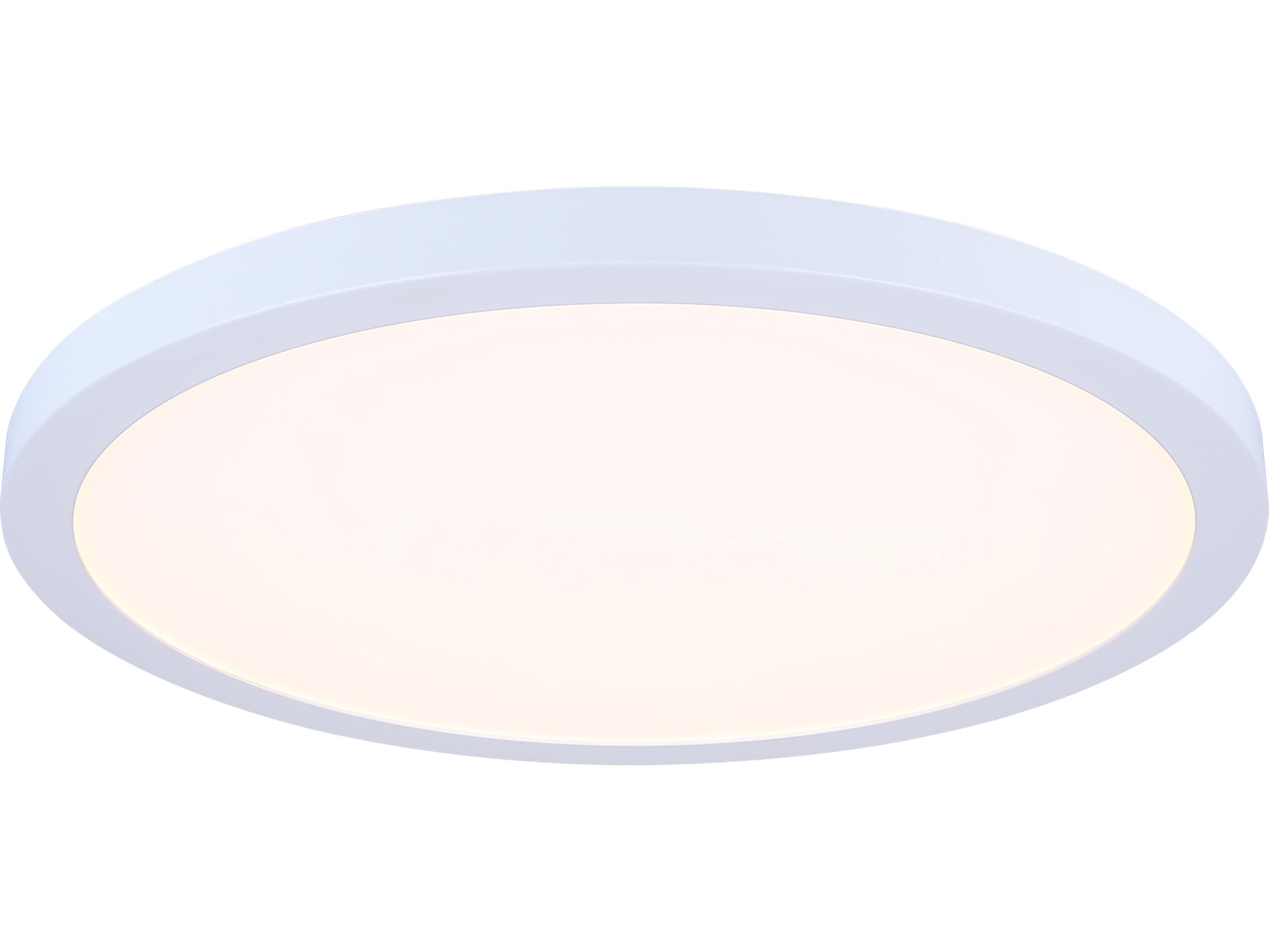 Canarm Led Flush Mount 1 -light White LED Round