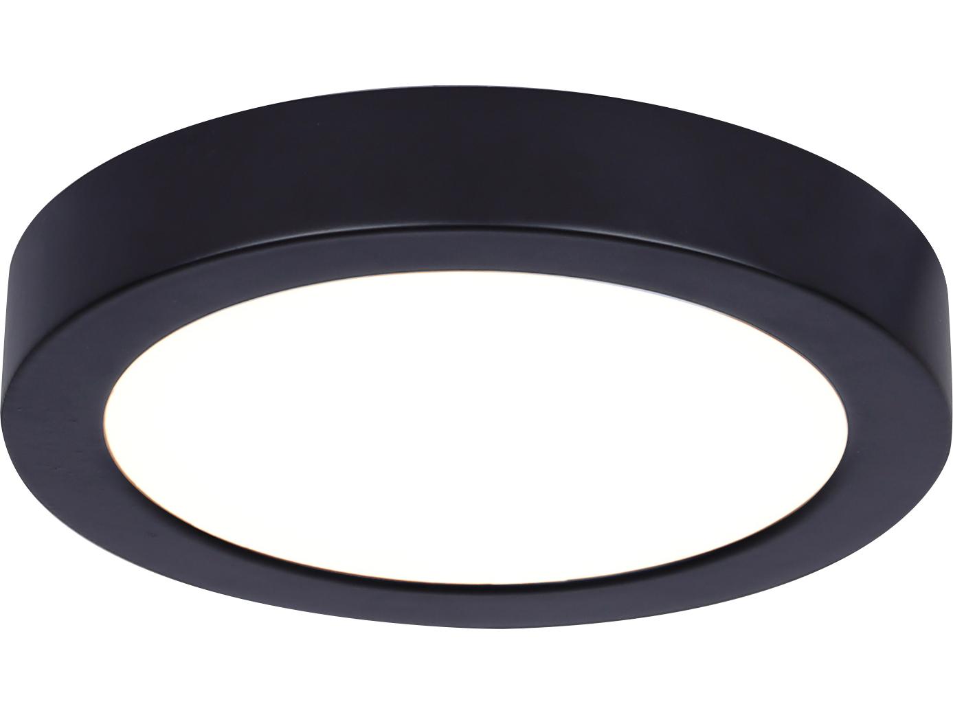 Canarm Led Round Disk Black LED Flush Mount