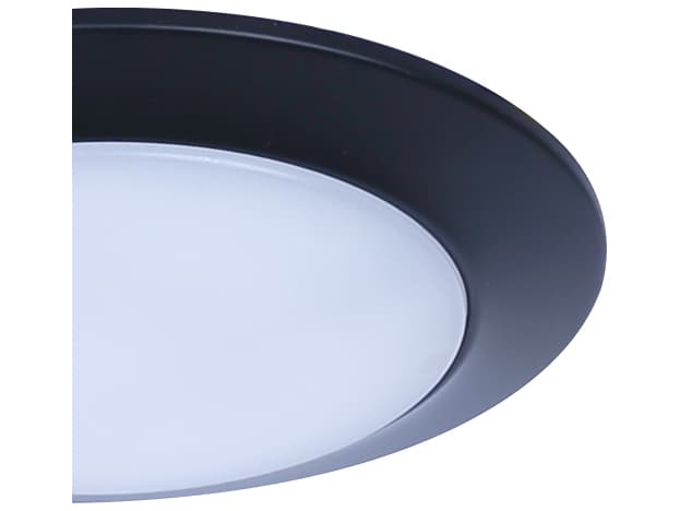 Canarm Led Disk 1 -light Black LED Round Flush Mount