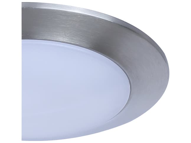 Canarm Led Disk 1 -light Nickel LED Round Flush Mount