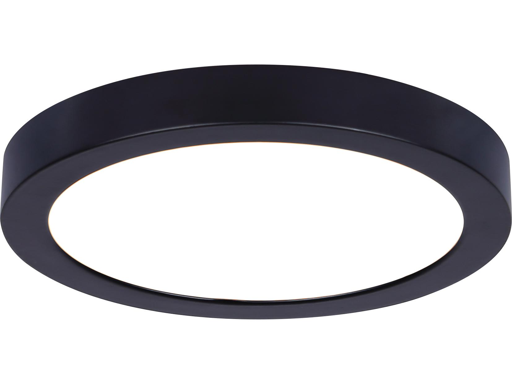 Canarm Led Round Disk Black LED Flush Mount