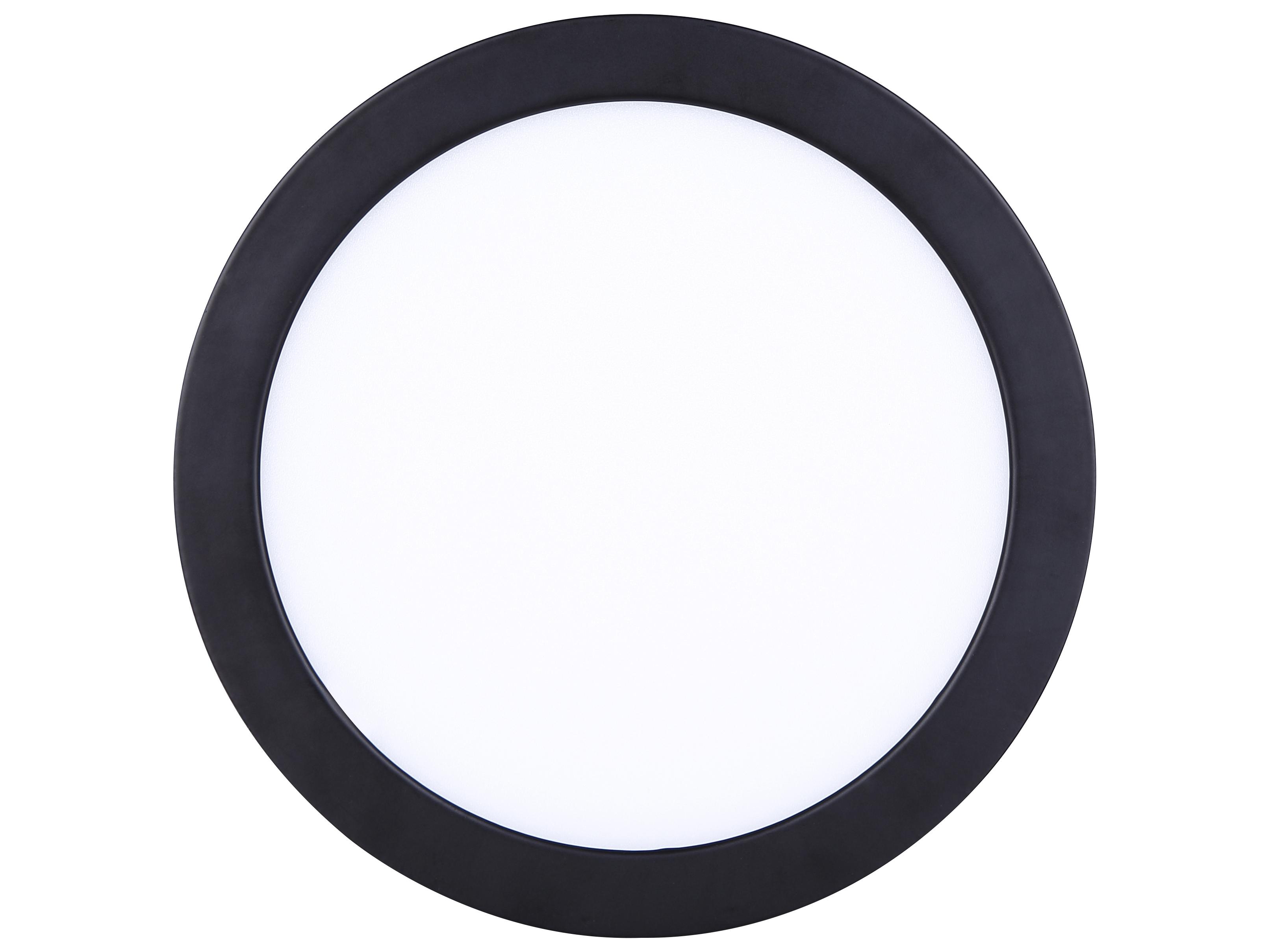 Canarm Led Round Disk Black LED Flush Mount