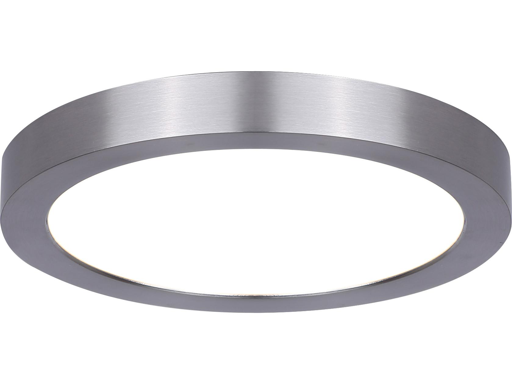 Canarm Led Round Disk Nickel LED Flush Mount