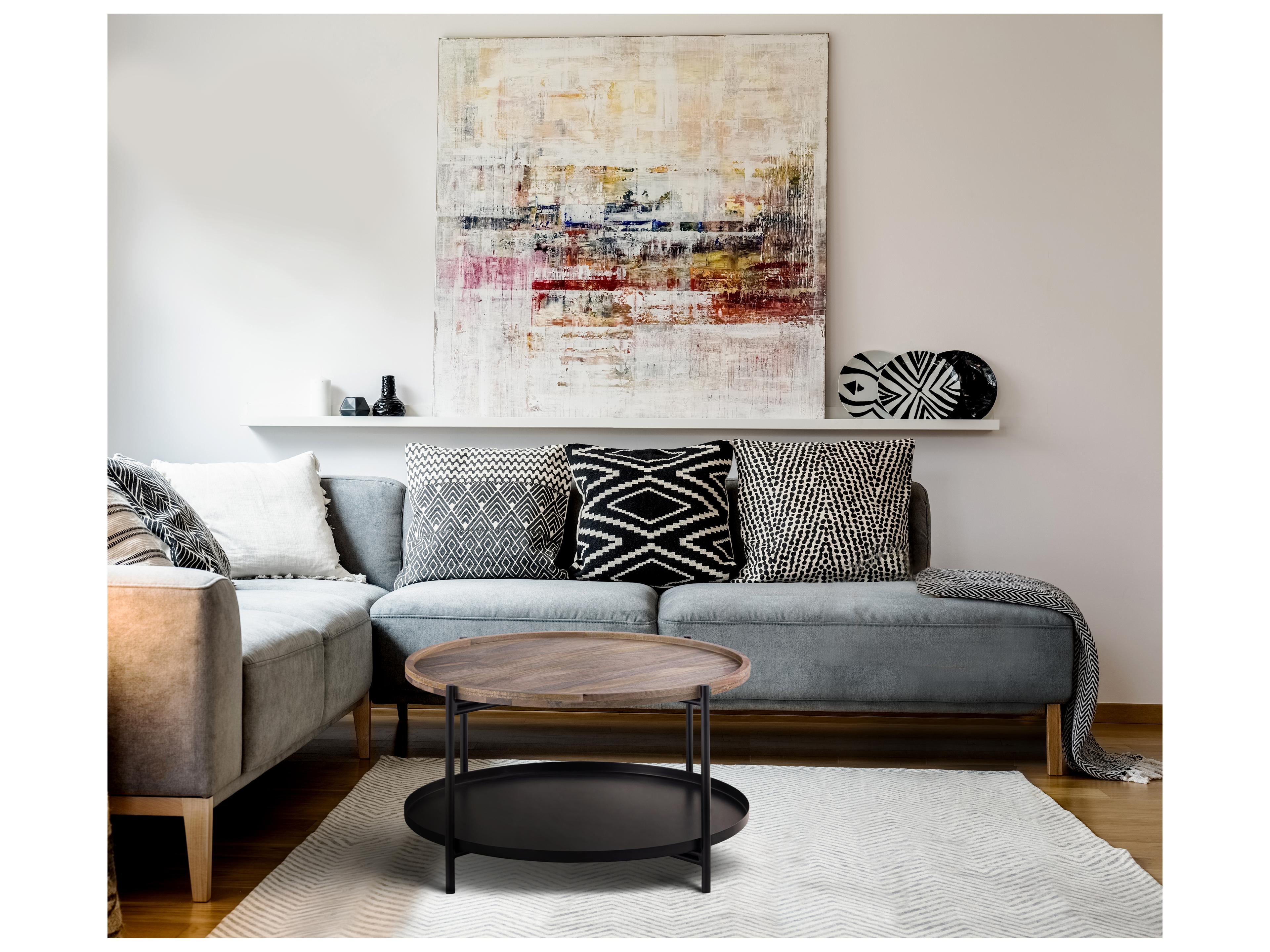 Canarm Calin Round Wood Coffee Table