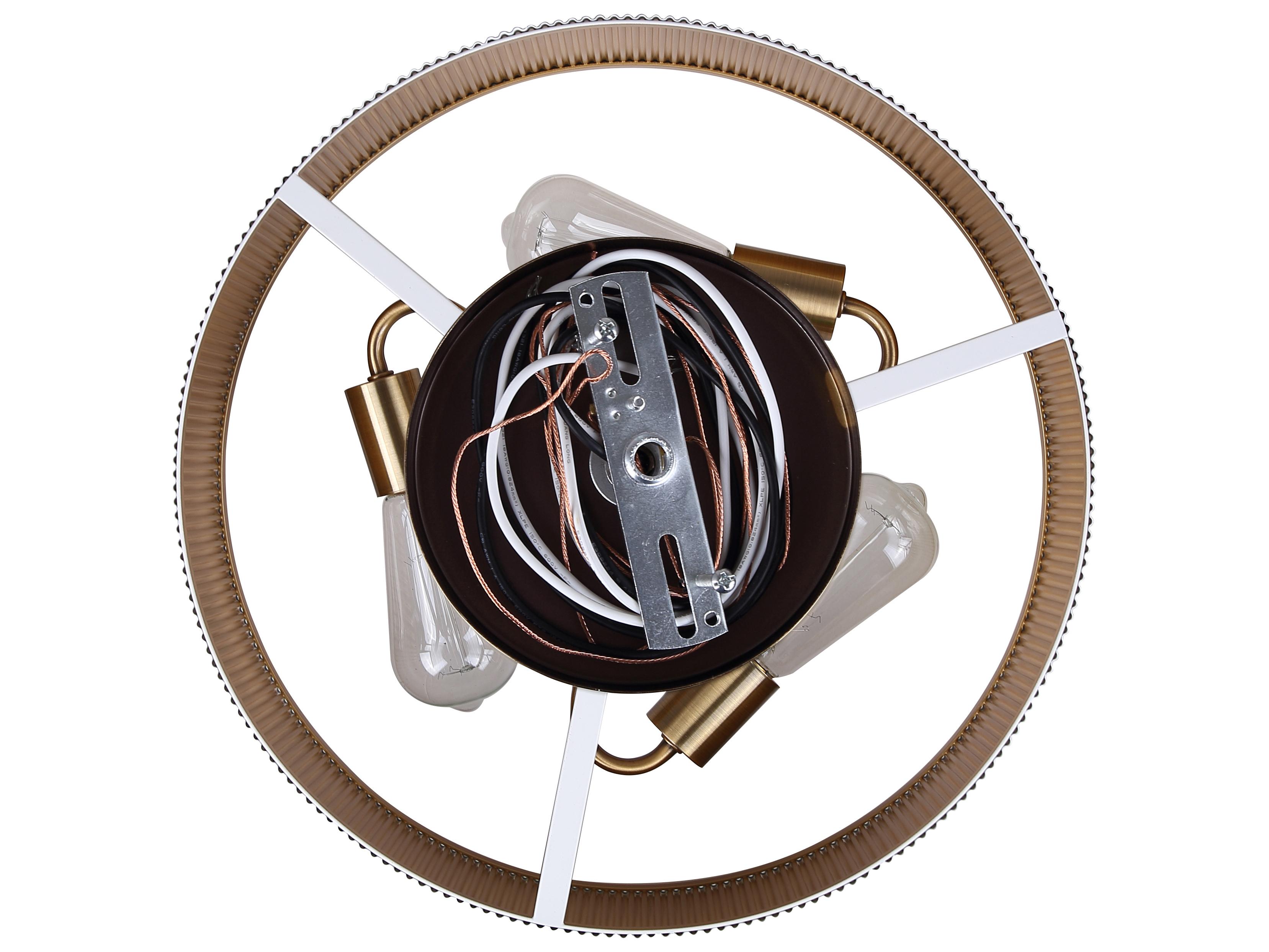 Canarm Rexton 3 -light White Drum Pendant