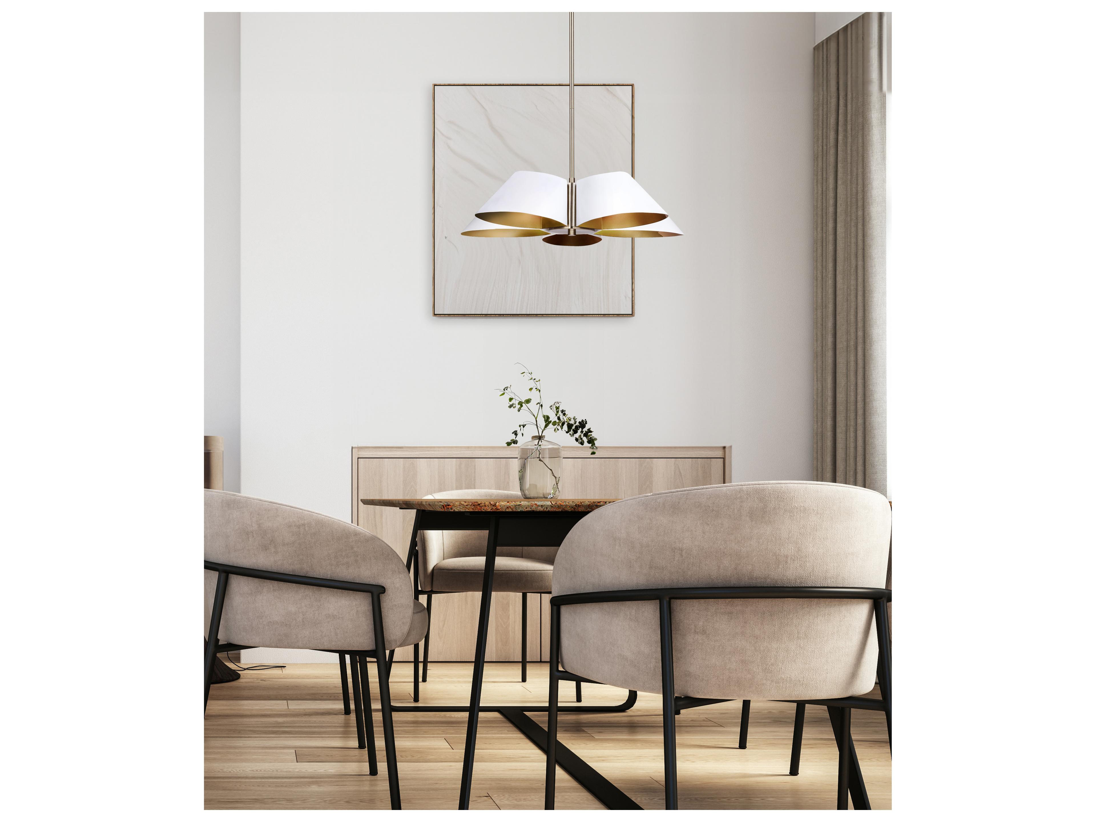 Canarm Daxton 5 -light White Chandelier