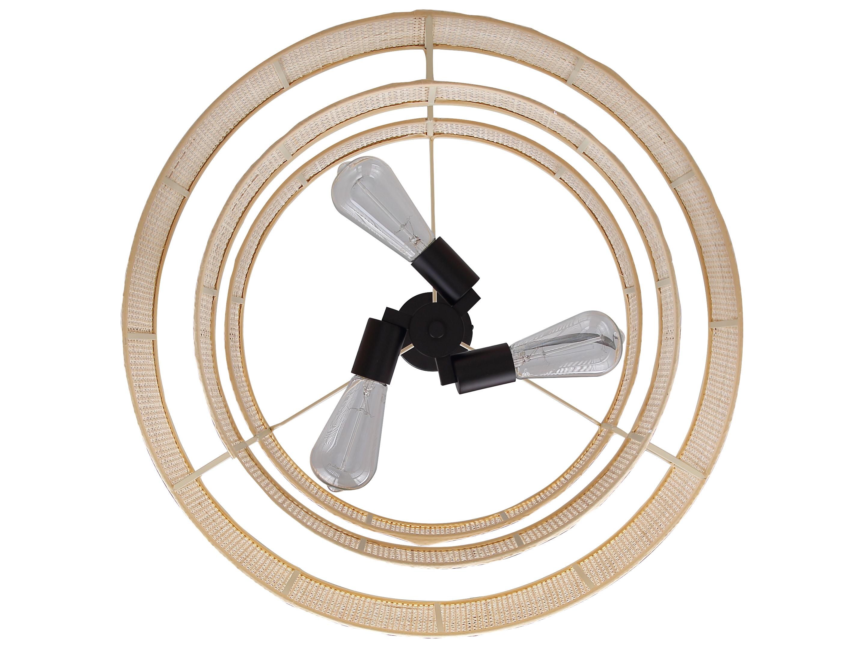 Canarm Bellamy 3 -light Black Drum Pendant