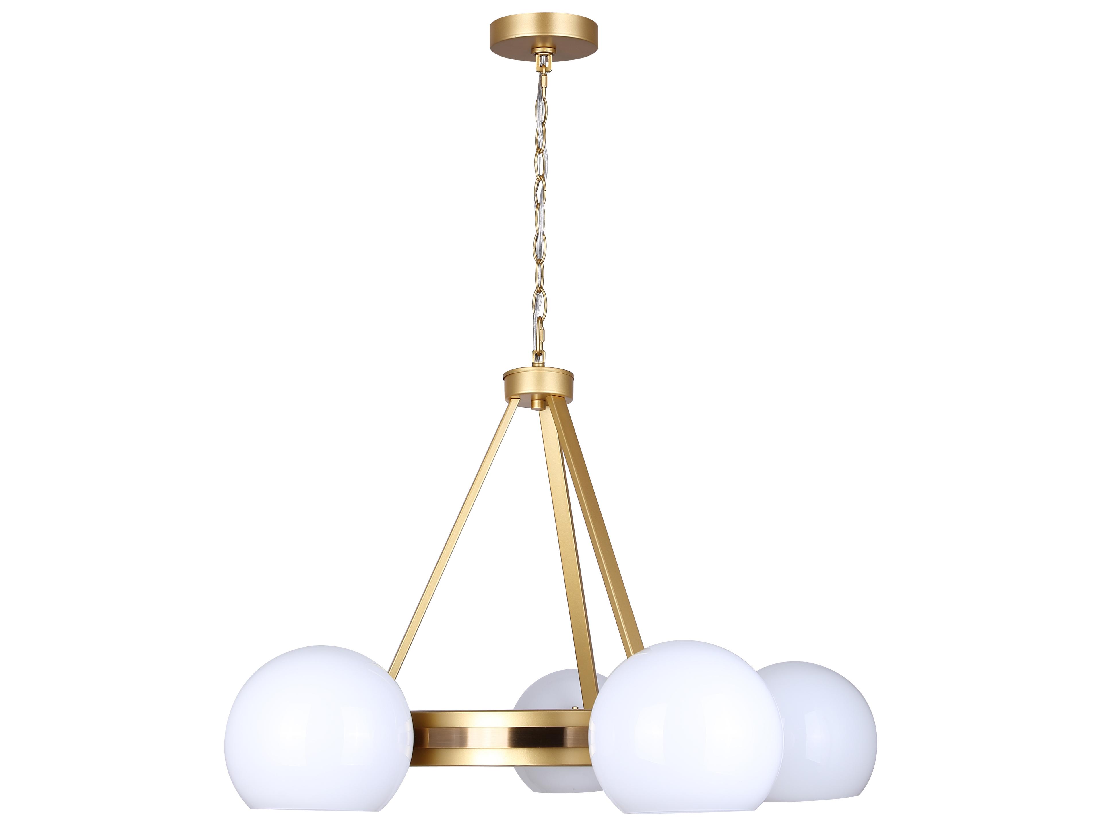Canarm Monroe 5 -light Gold Globe Chandelier