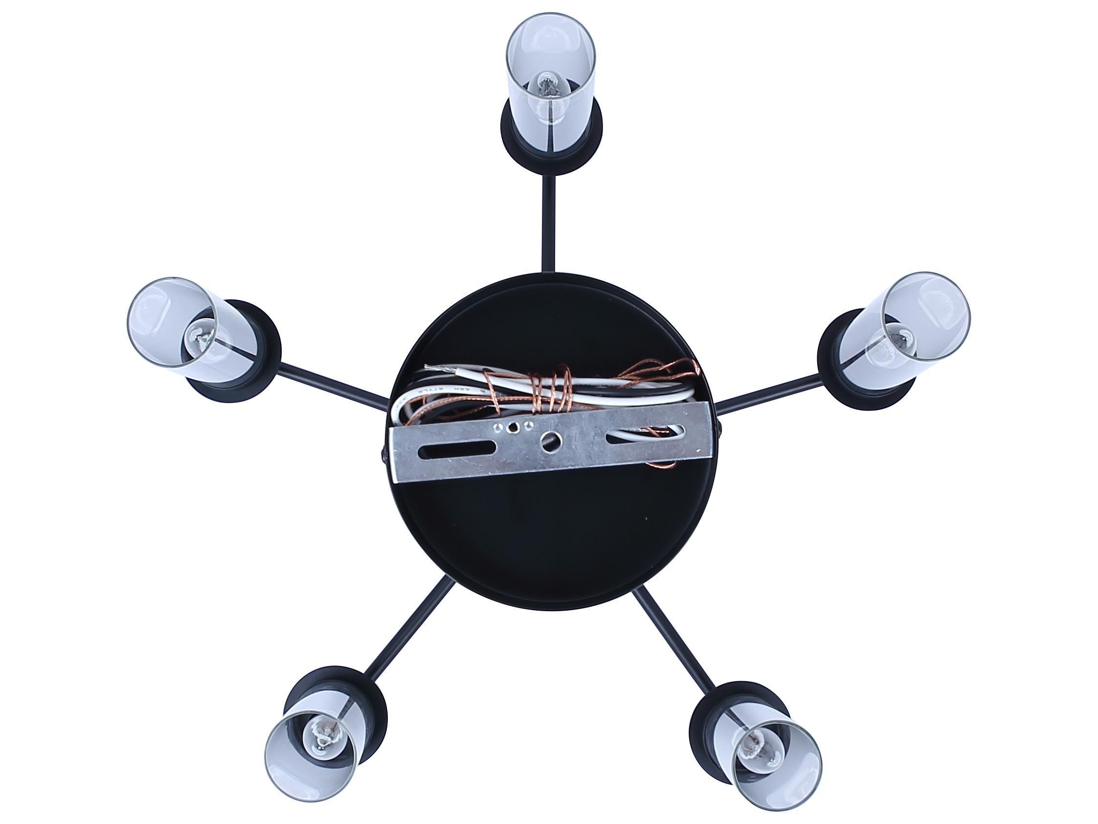 Canarm Benson 5 -light Black Candelabra Chandelier