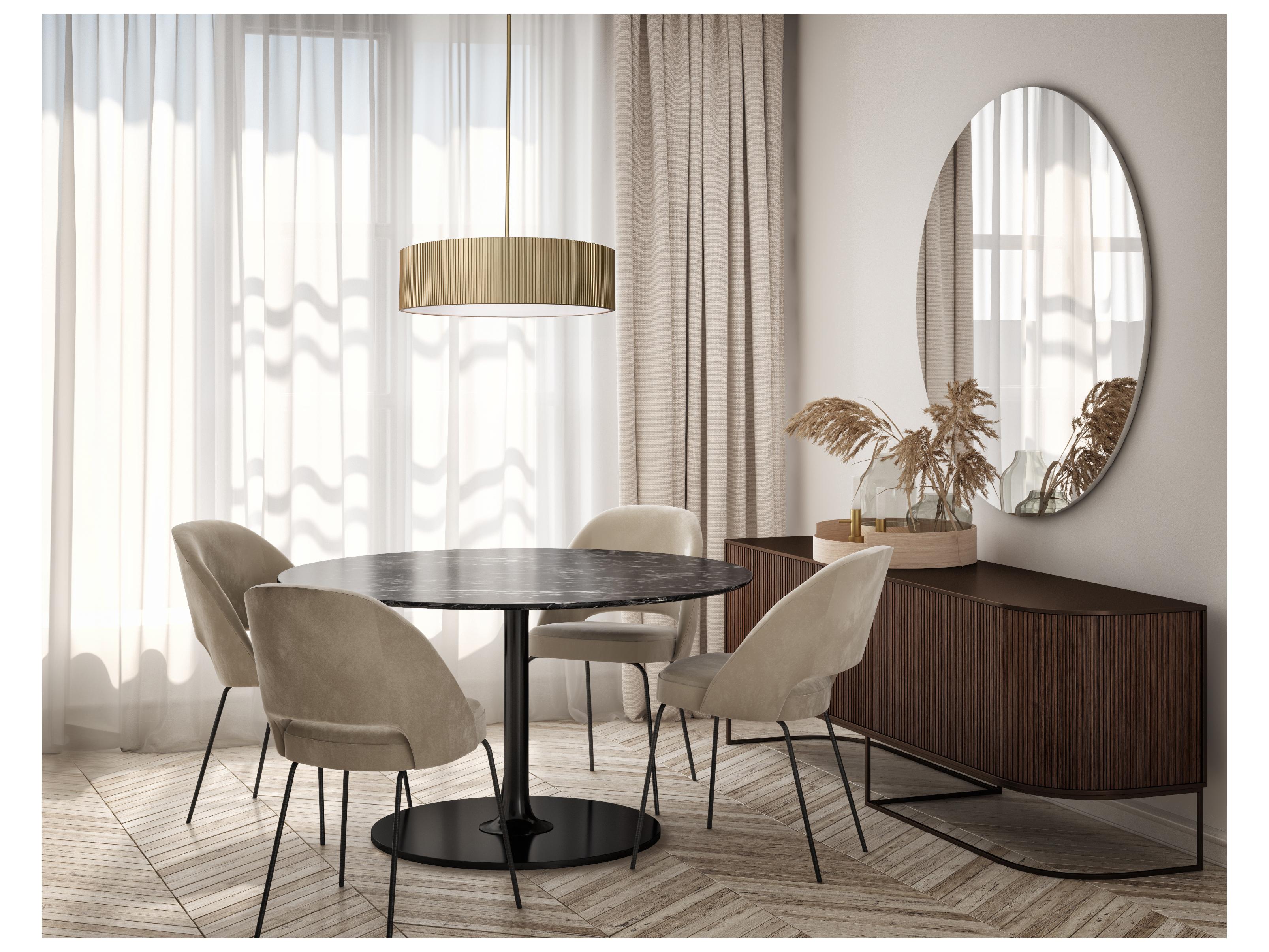 Canarm Scarlett 3 -light Gold Drum Pendant