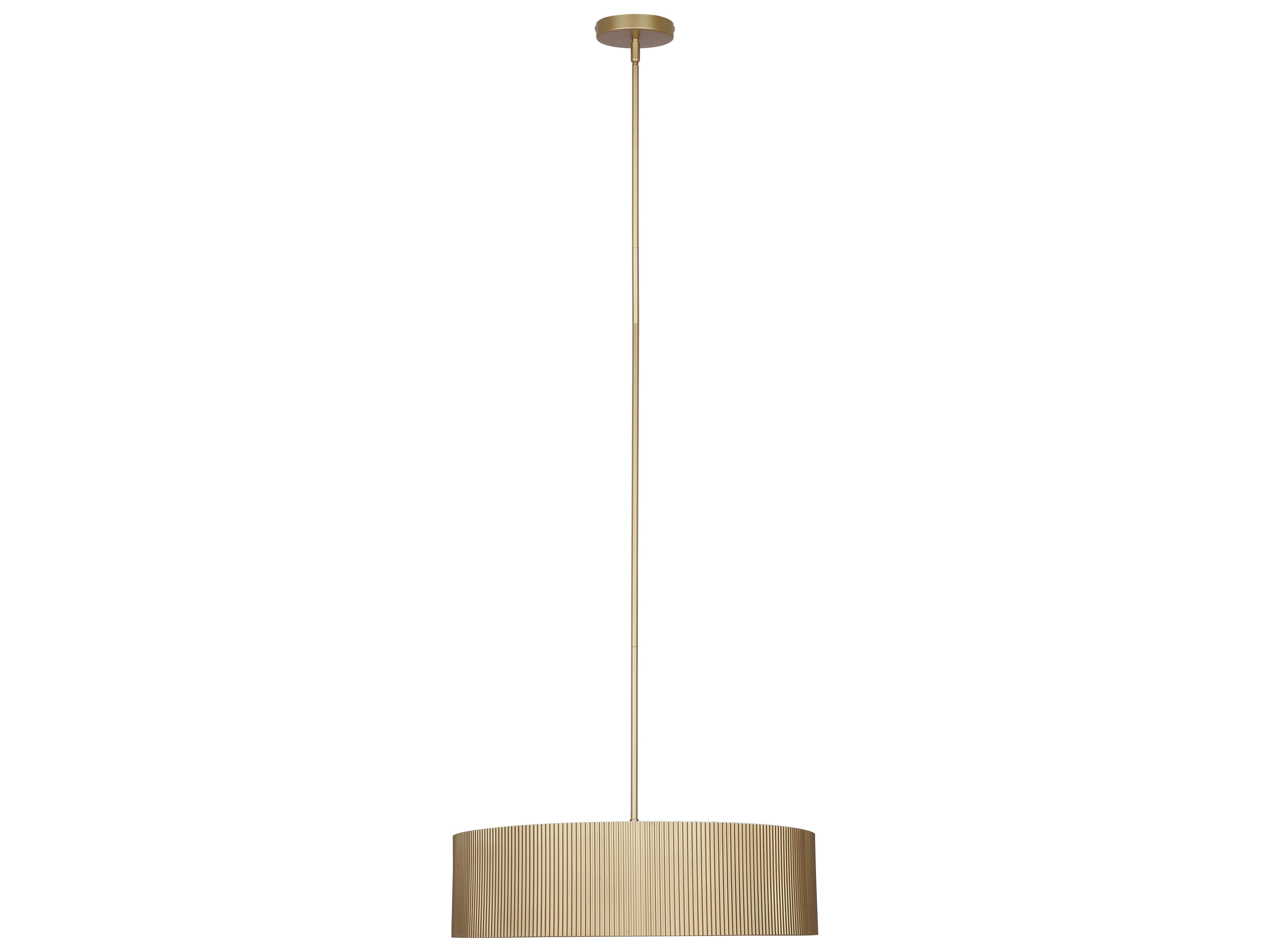 Canarm Scarlett 3 -light Gold Drum Pendant