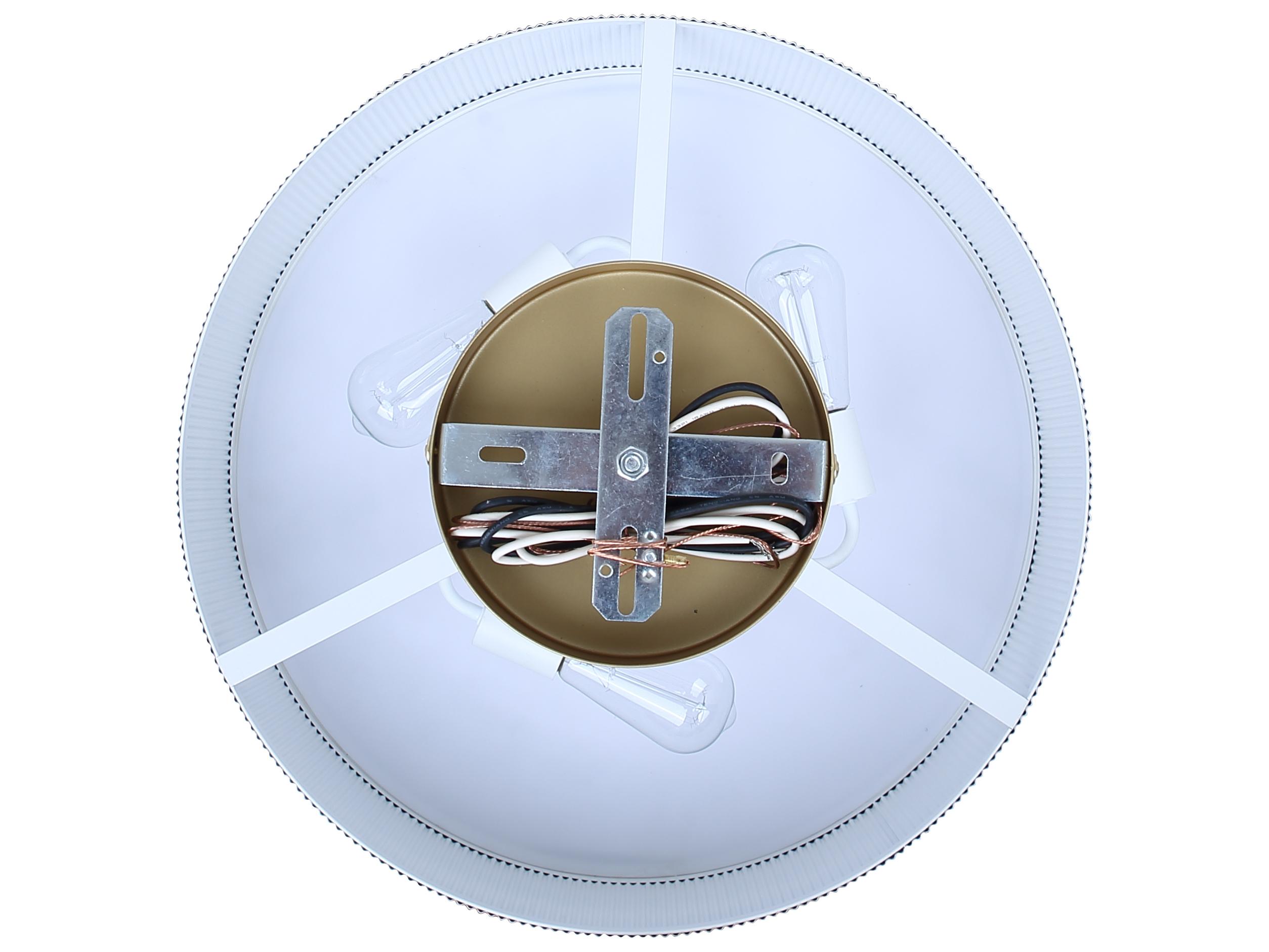 Canarm Scarlett 3 -light Gold Drum Pendant