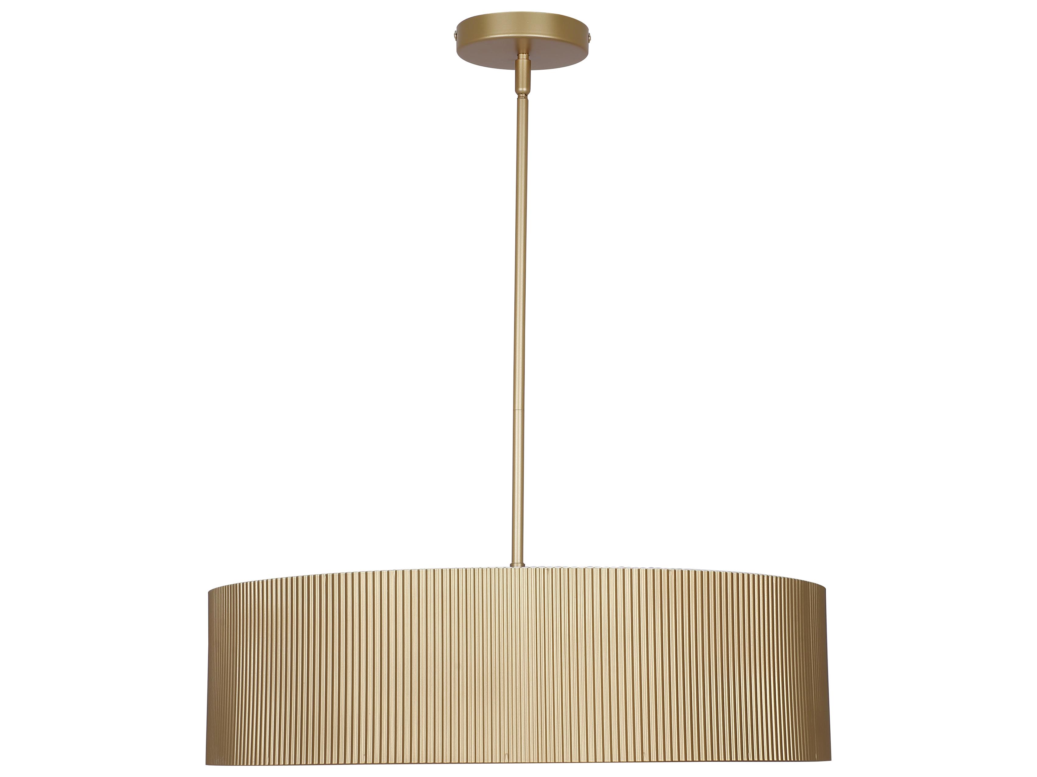 Canarm Scarlett 3 -light Gold Drum Pendant