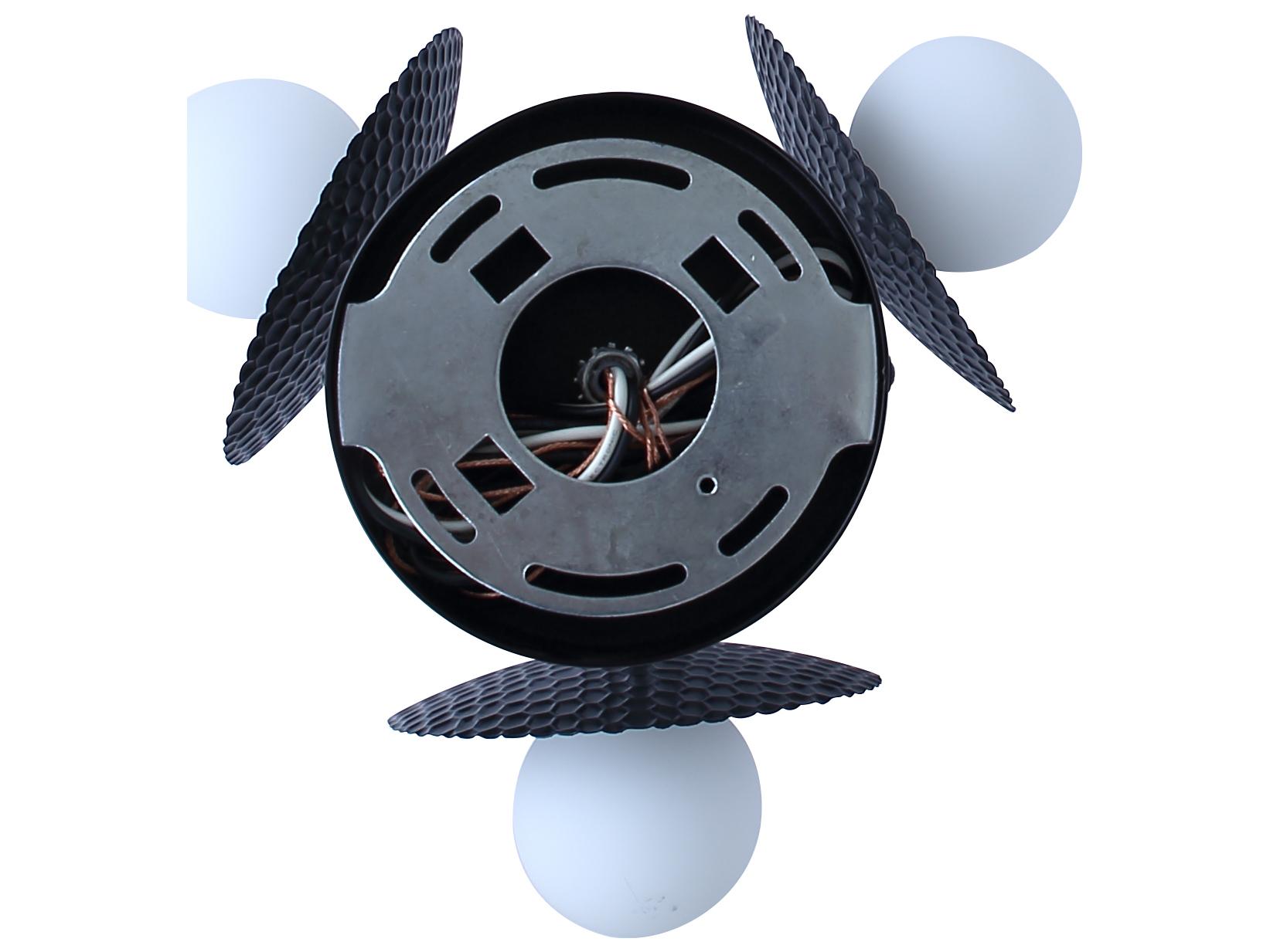 Canarm Mierka 3 -light Black Globe Chandelier