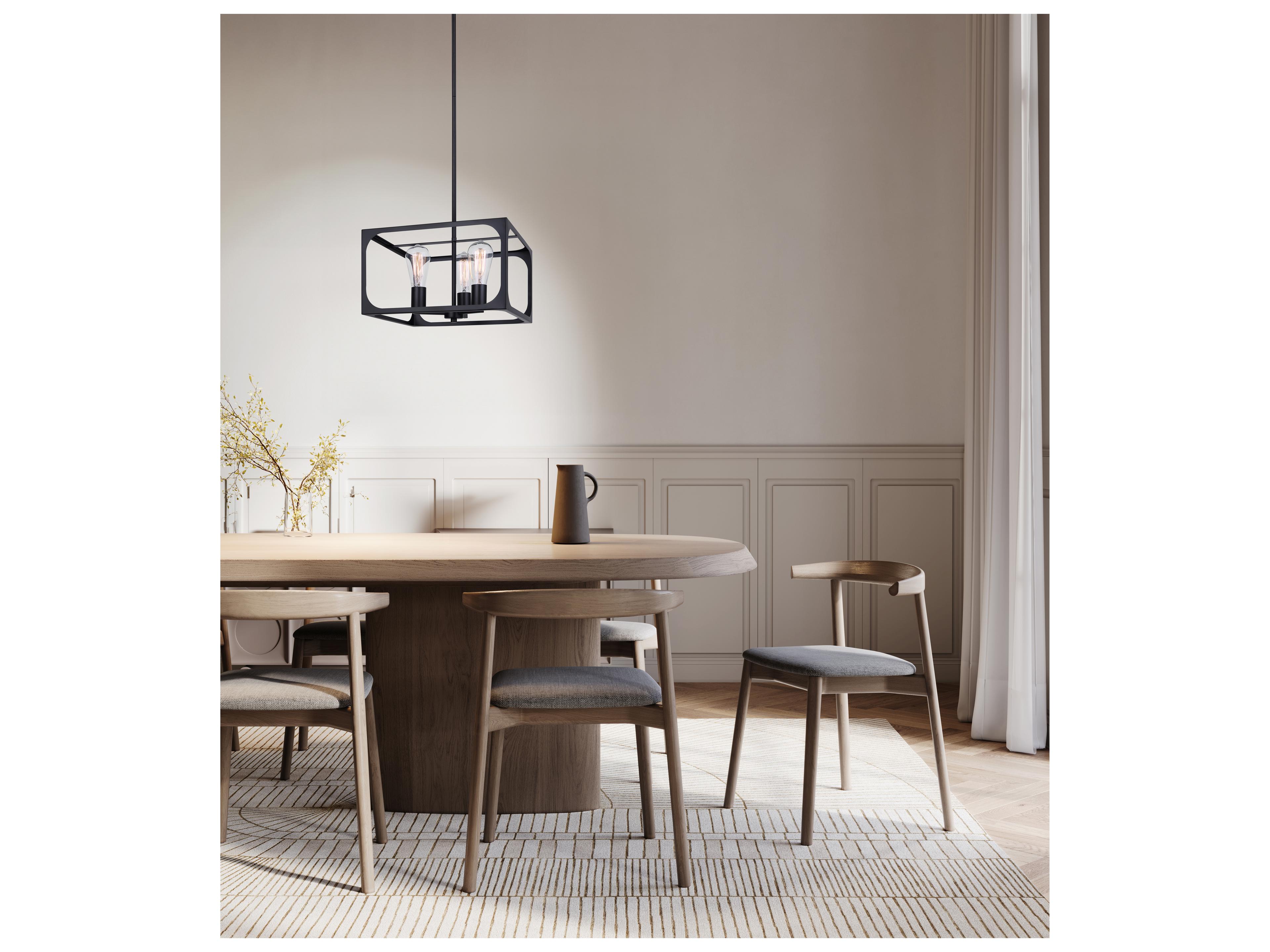 Canarm Zelie 3 -light Black Chandelier