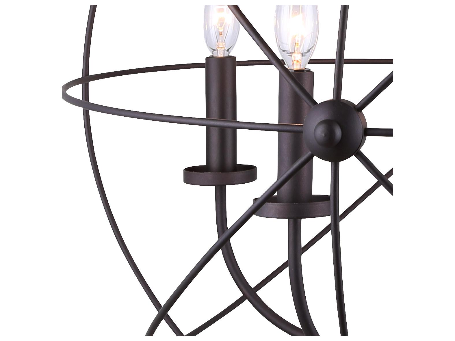 Canarm Sumerside 5 -light Bronze Globe Chandelier