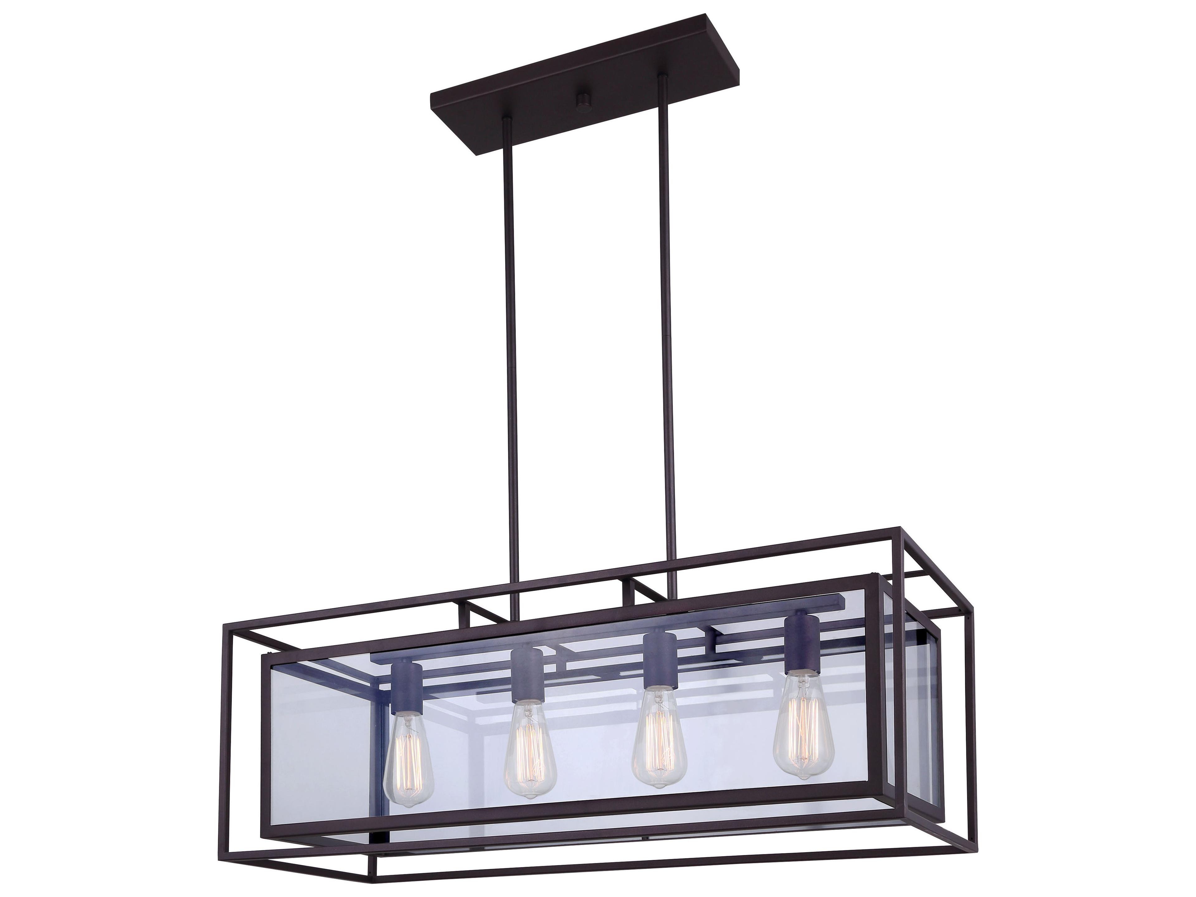 Canarm Isola 4 -light Bronze Chandelier