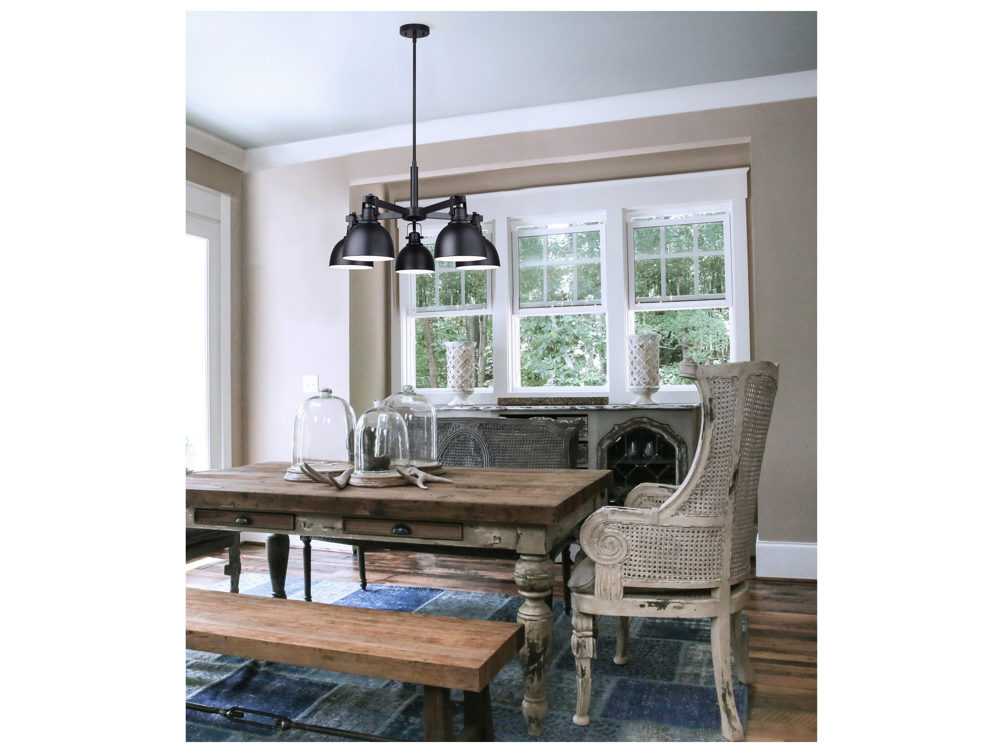 Canarm Polo 5 -light Black Chandelier