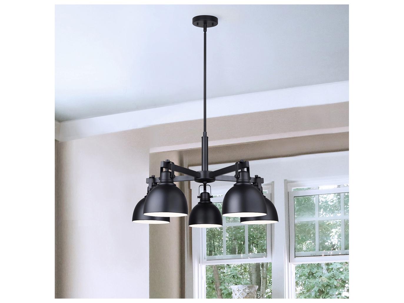 Canarm Polo 5 -light Black Chandelier