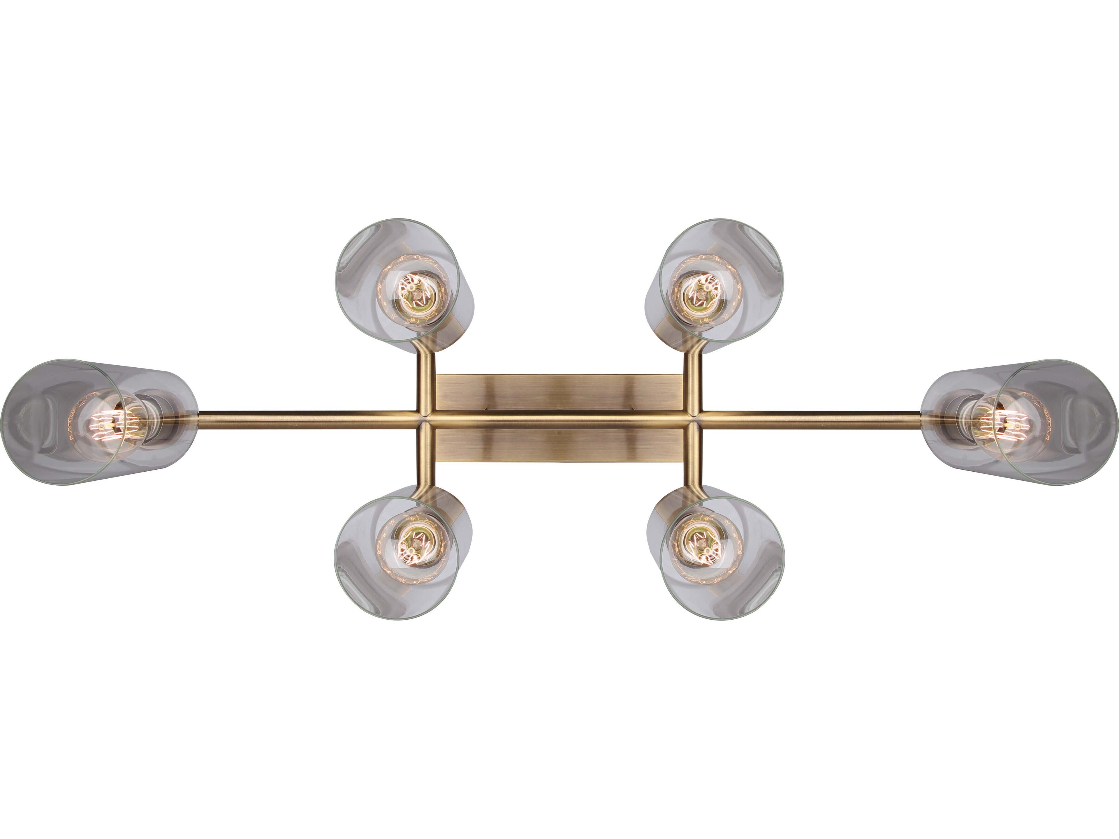 Canarm Jett 6 -light Gold Linear Chandelier