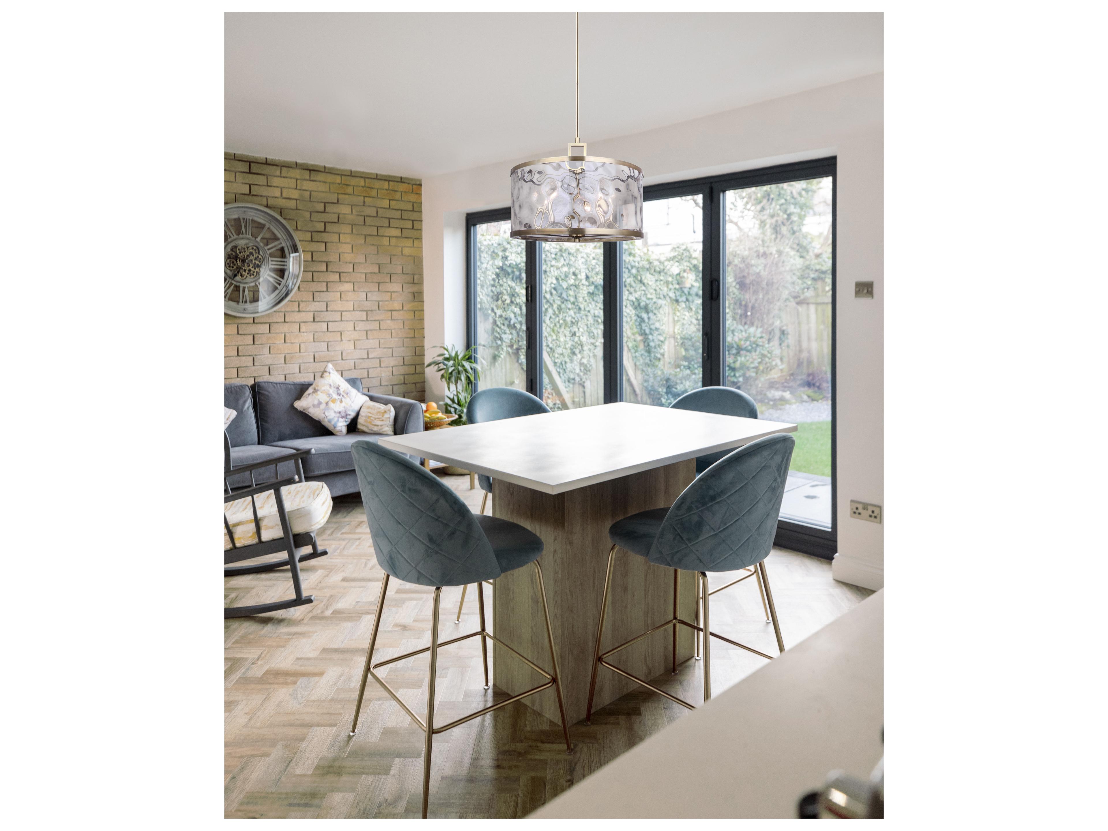 Canarm Frankie 5 -light Gold Drum Pendant