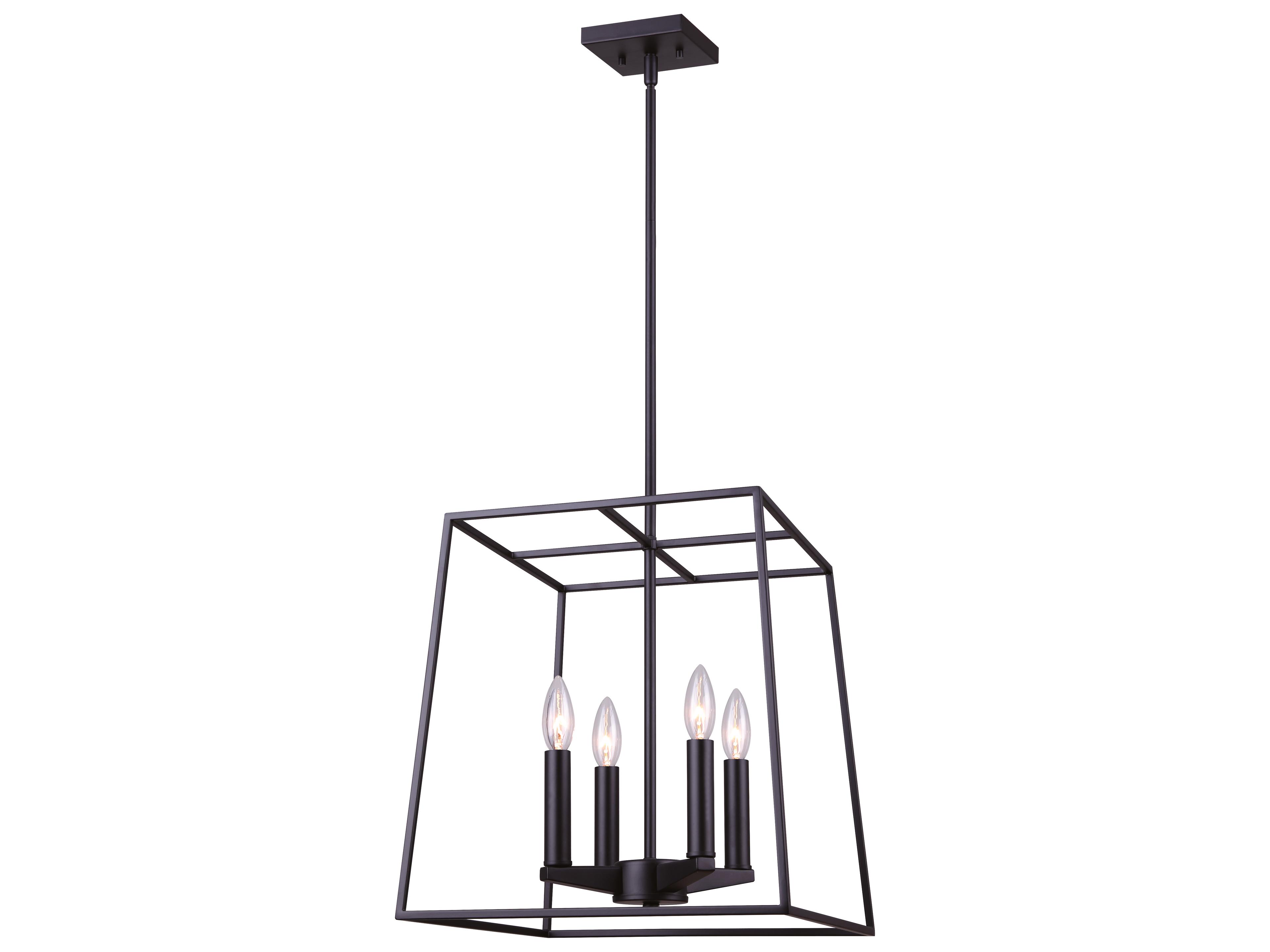Canarm Wexford 4 -light Black Chandelier