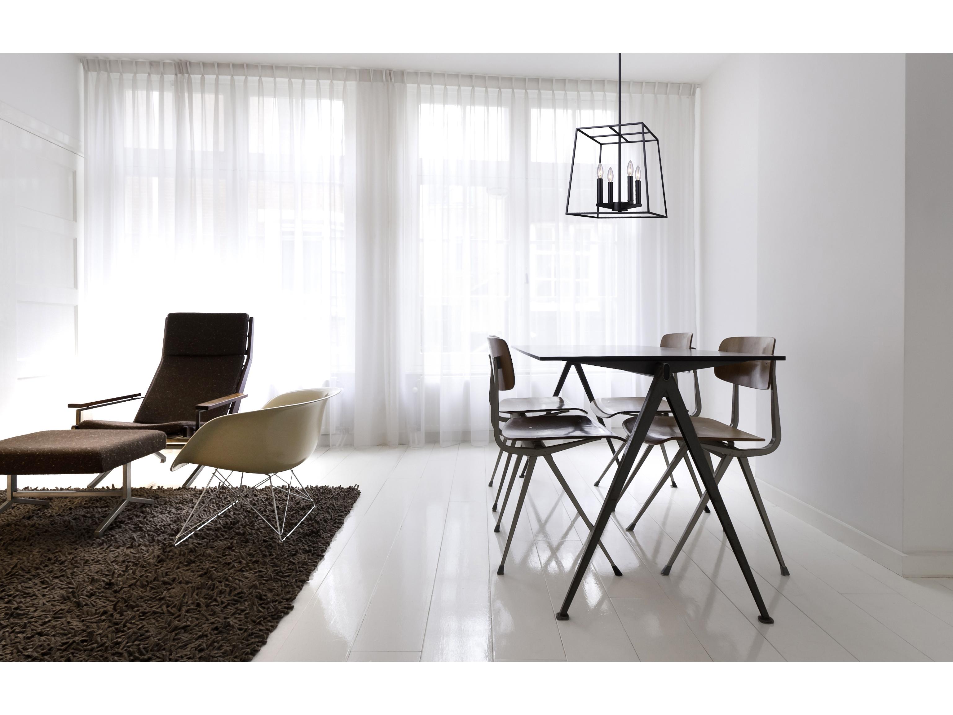 Canarm Wexford 4 -light Black Chandelier