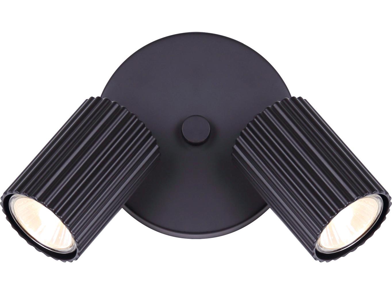 Canarm Rexton 2 -light Black Cylinder Spot Light