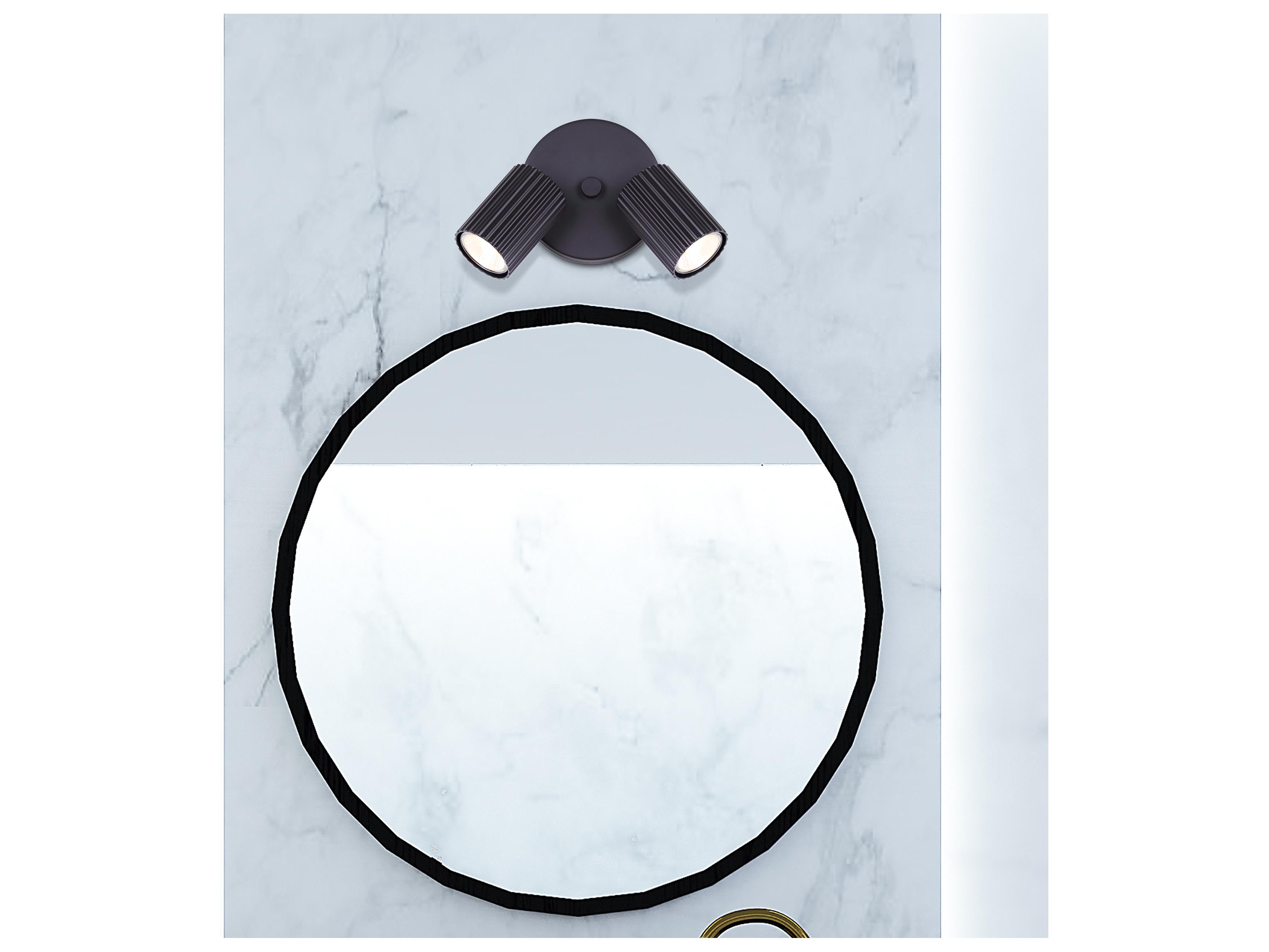 Canarm Rexton 2 -light Black Cylinder Spot Light