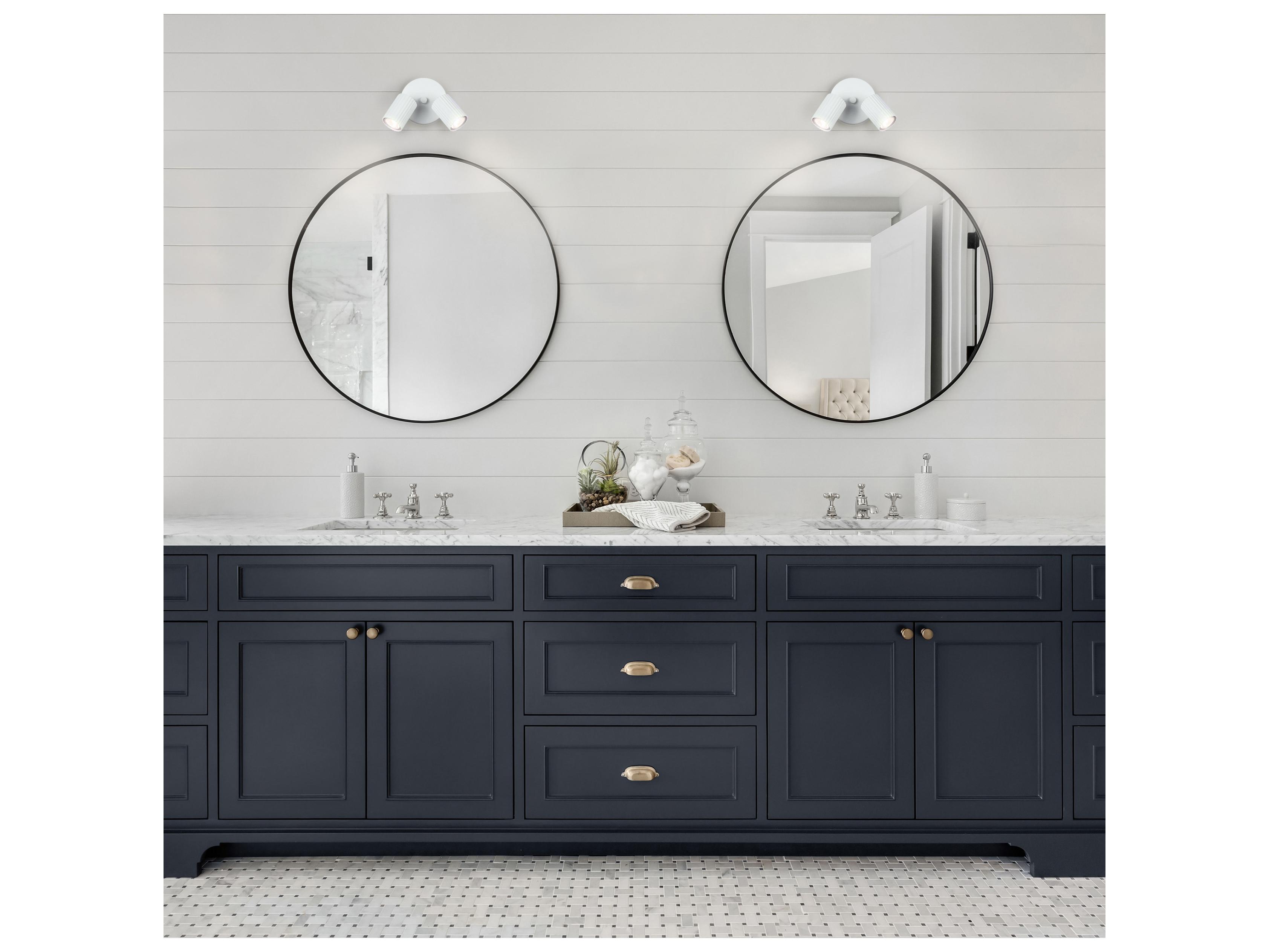 Canarm Rexton 2 -light White Cylinder Spot Light