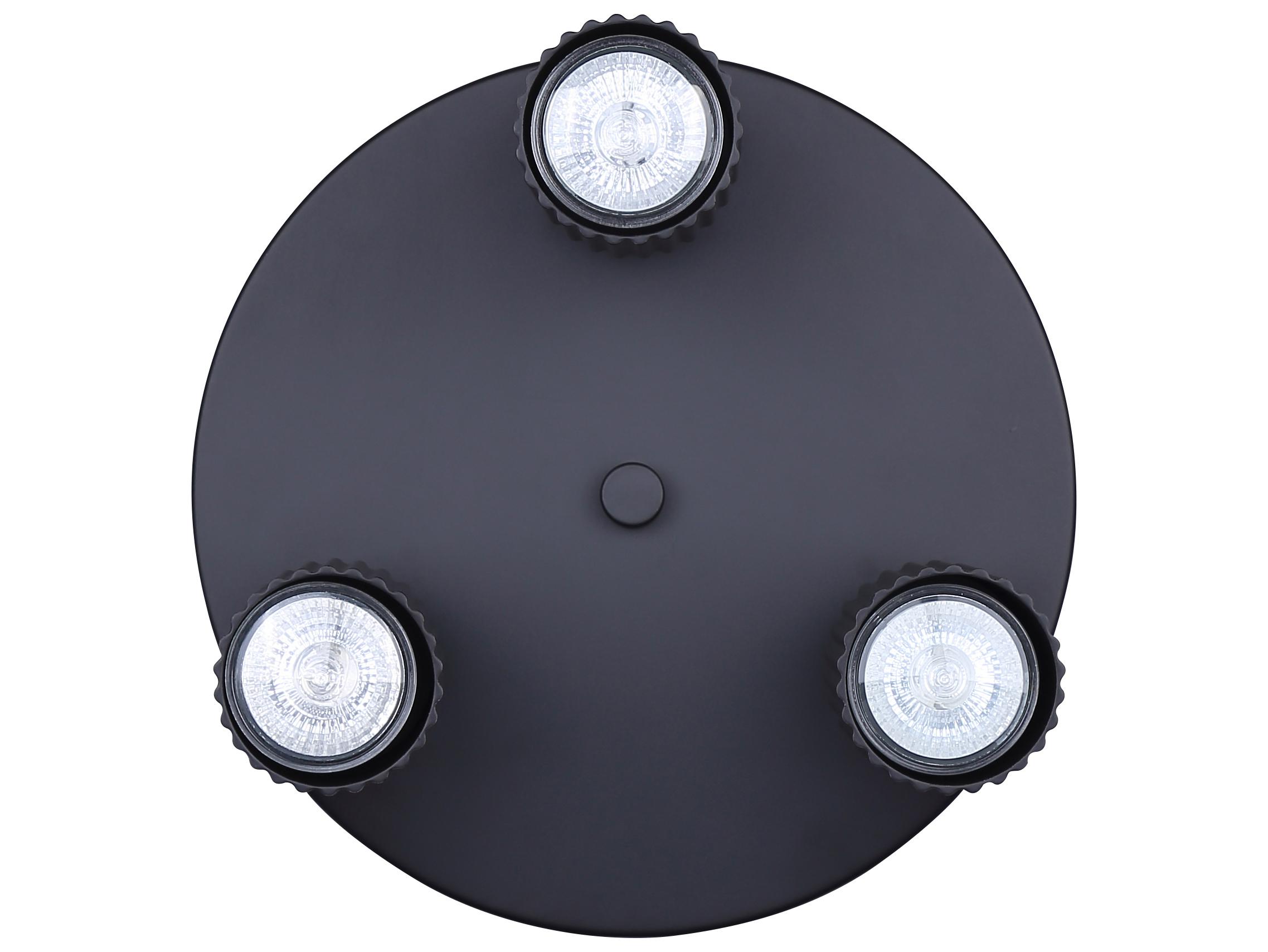 Canarm Rexton 3 -light Black Cylinder Track & Rail Light