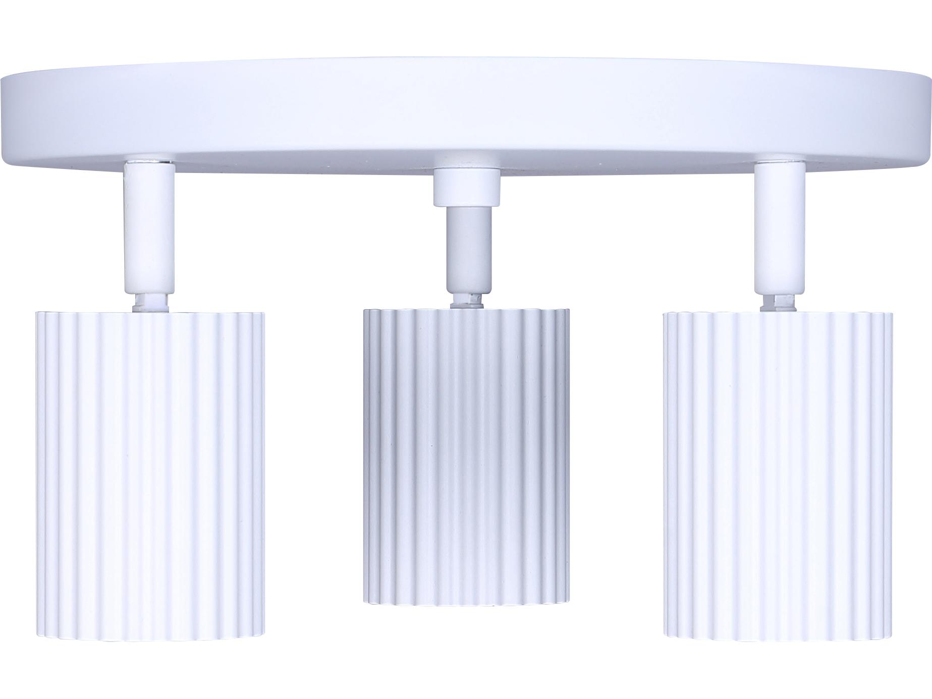 Canarm Rexton 3 -light White Cylinder Track & Rail Light