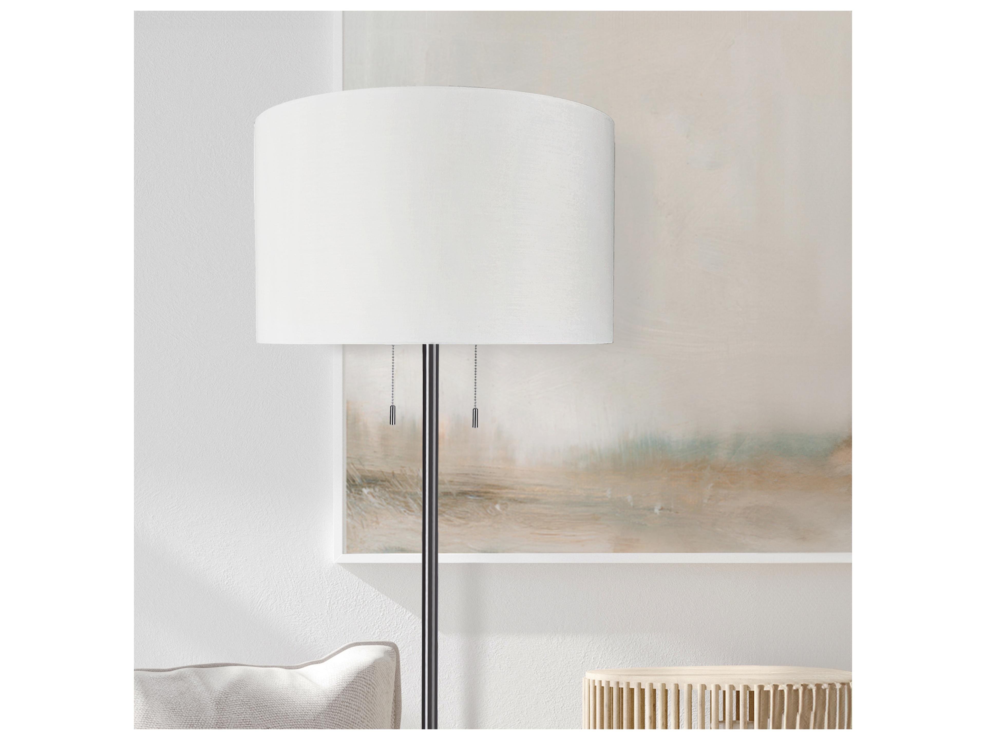 Canarm Clara Nickel Floor Lamp