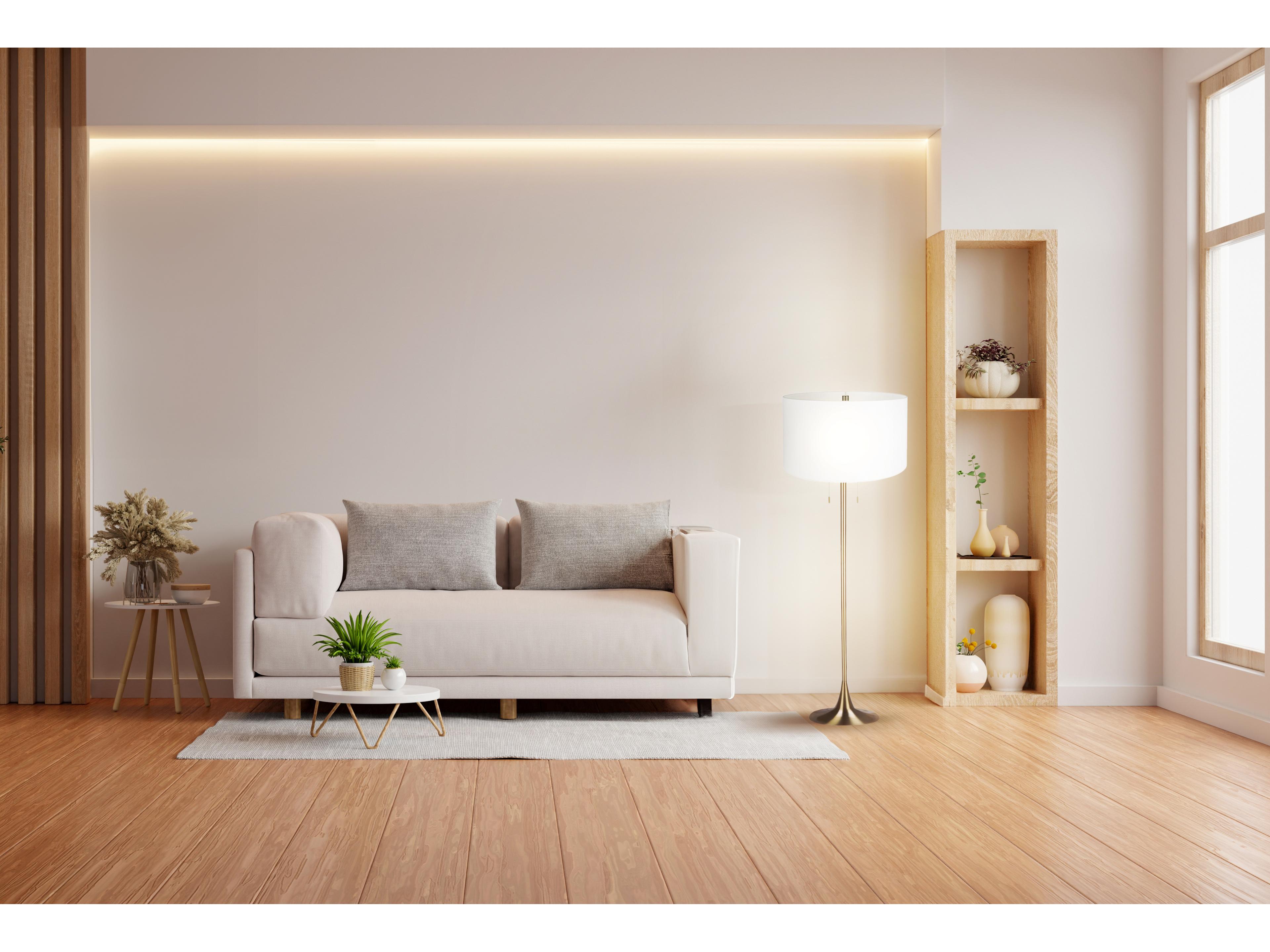 Canarm Clara Gold Floor Lamp