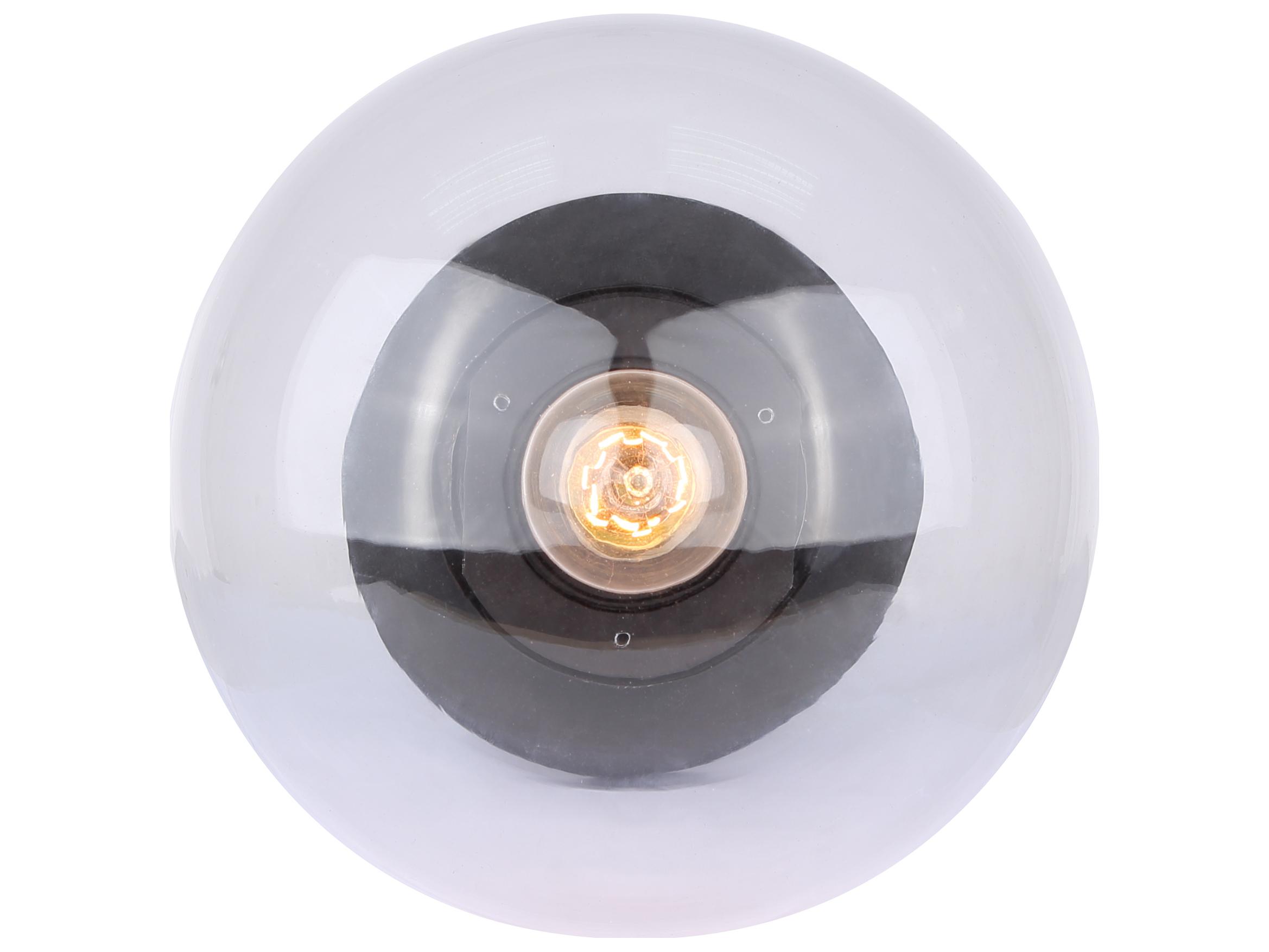 Canarm Camilo 1 -light Black Globe Flush Mount