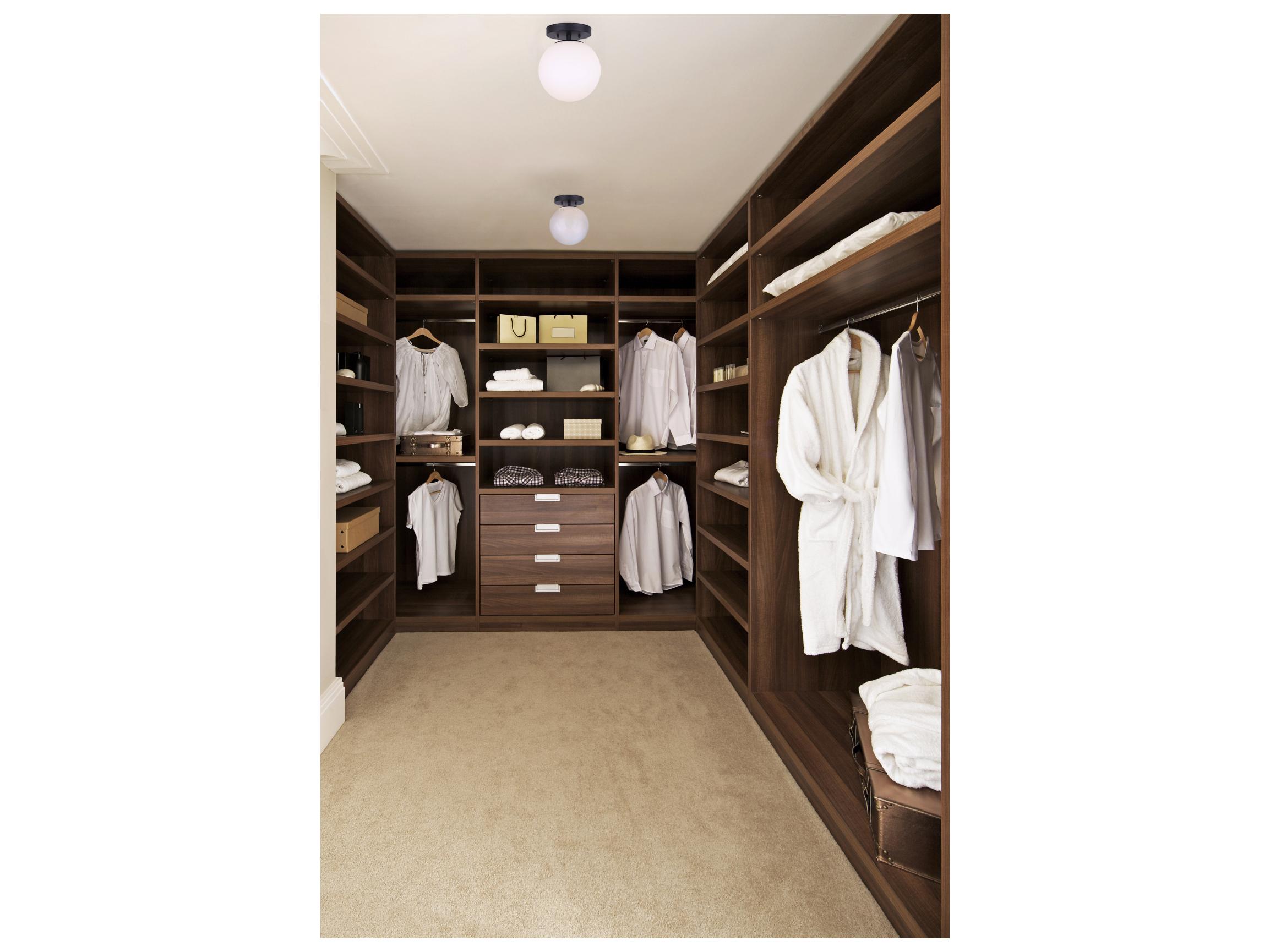 Canarm Camilo 1 -light Black Globe Flush Mount