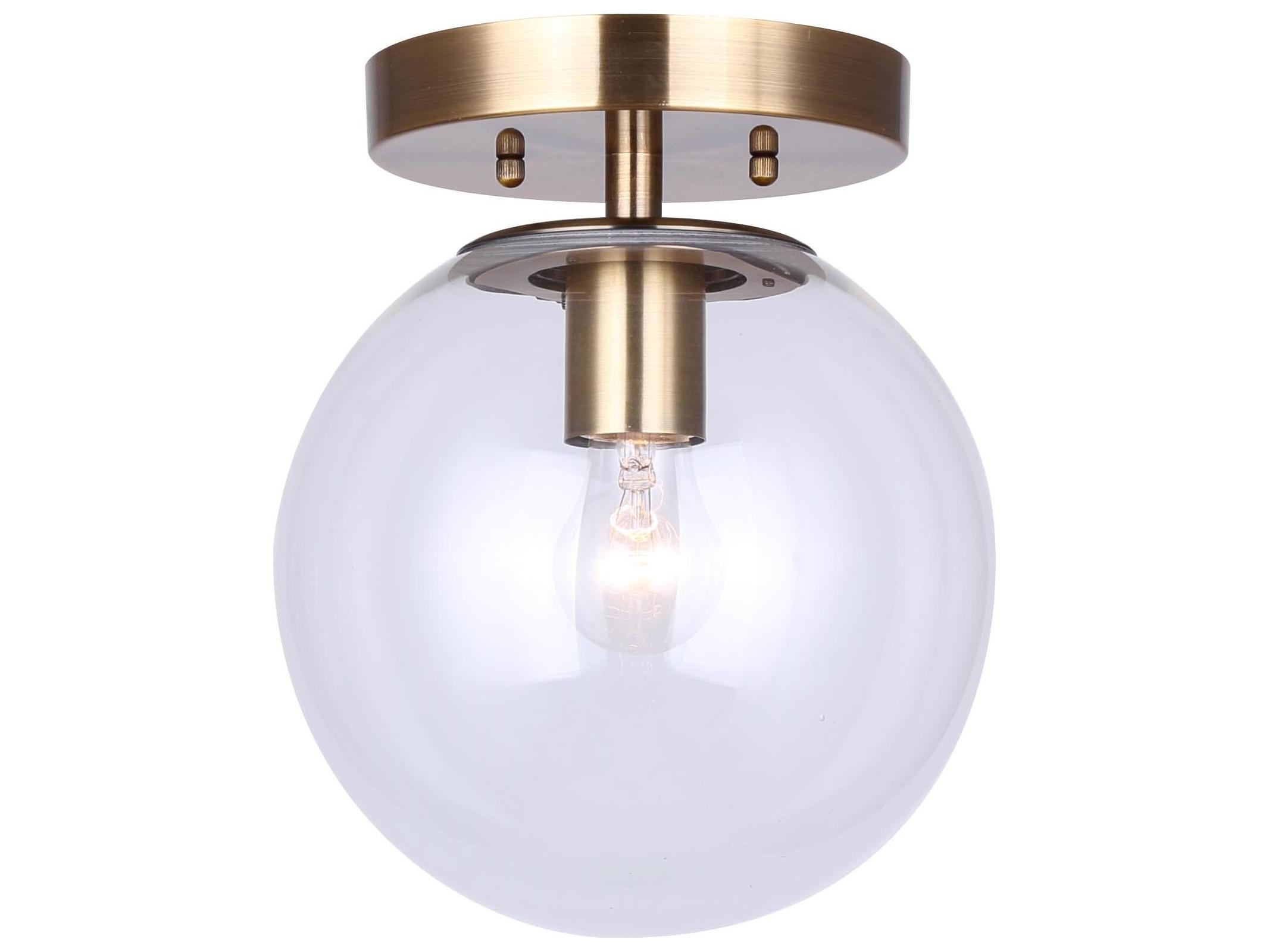 Canarm Camilo 1 -light Gold Globe Flush Mount