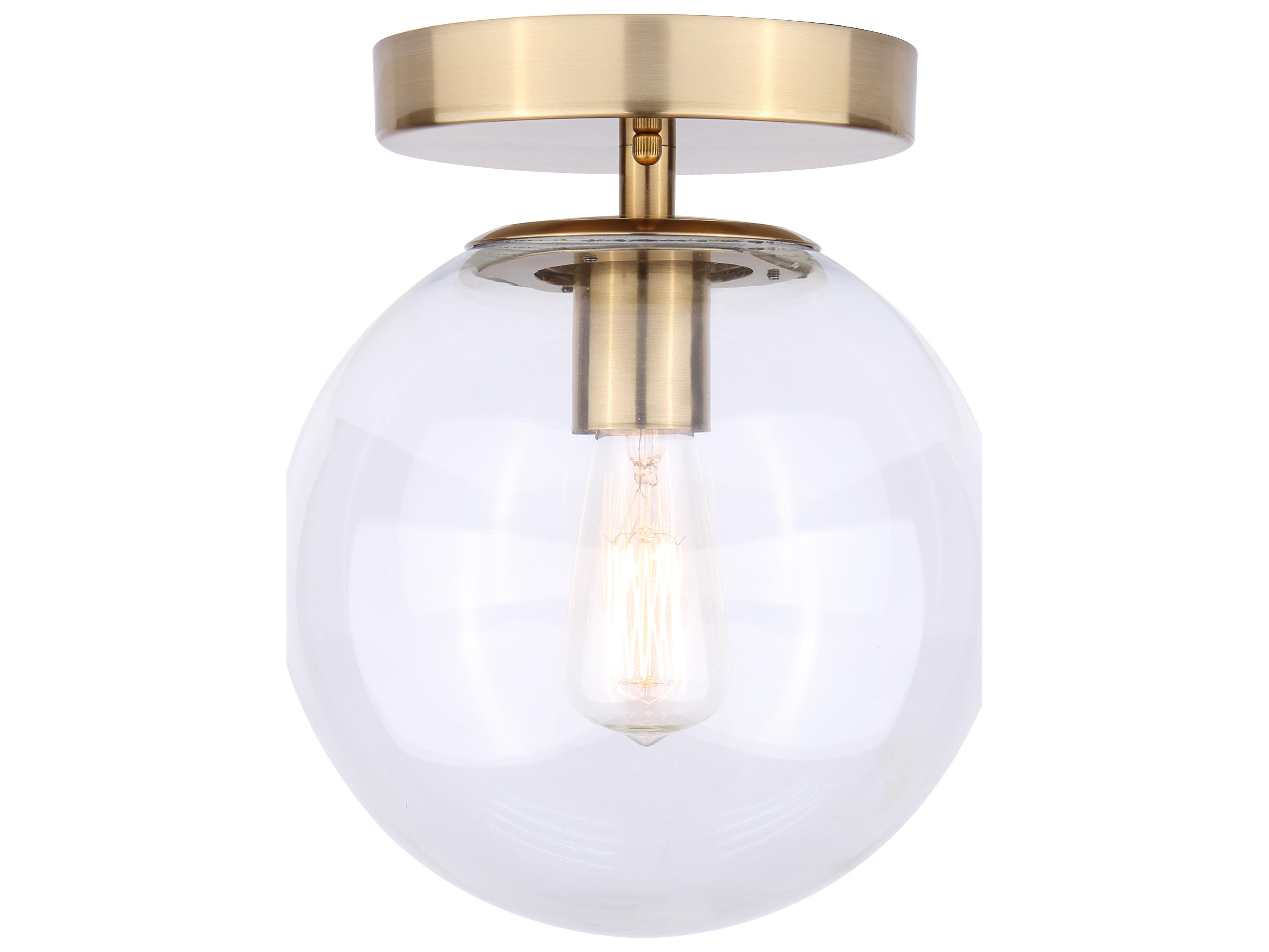 Canarm Camilo 1 -light Gold Globe Flush Mount