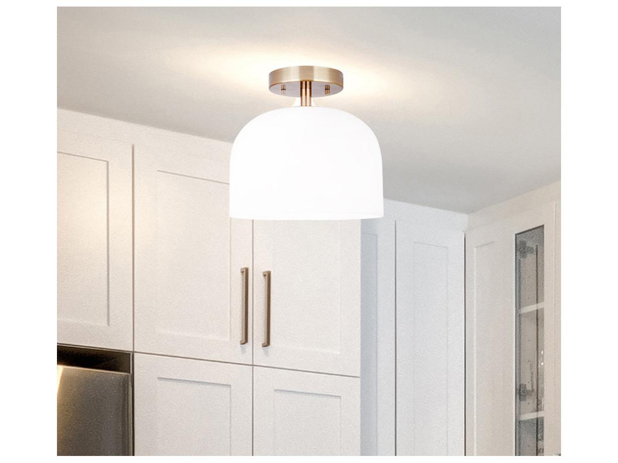 Canarm Novalee 1 -light Gold Dome Flush Mount
