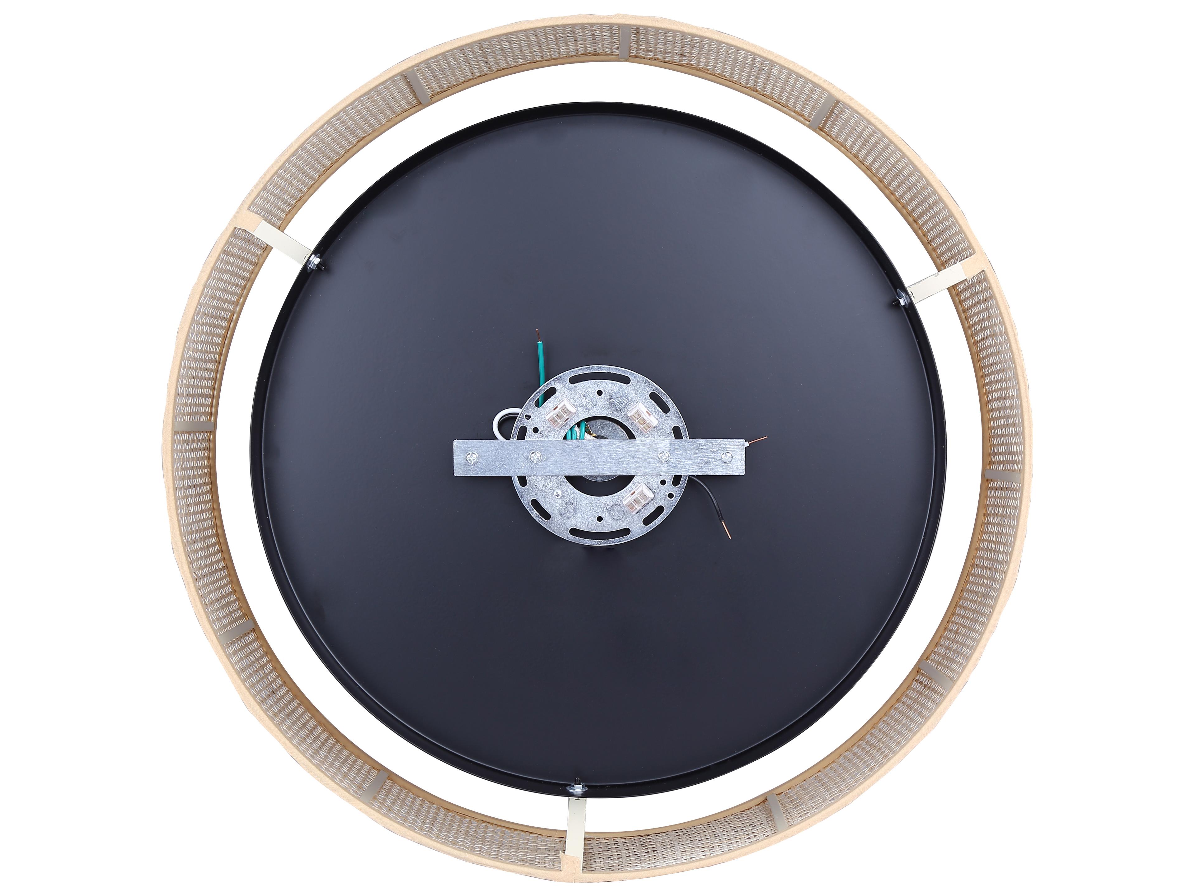 Canarm Bellamy 3 -light Black Drum Tiered Flush Mount