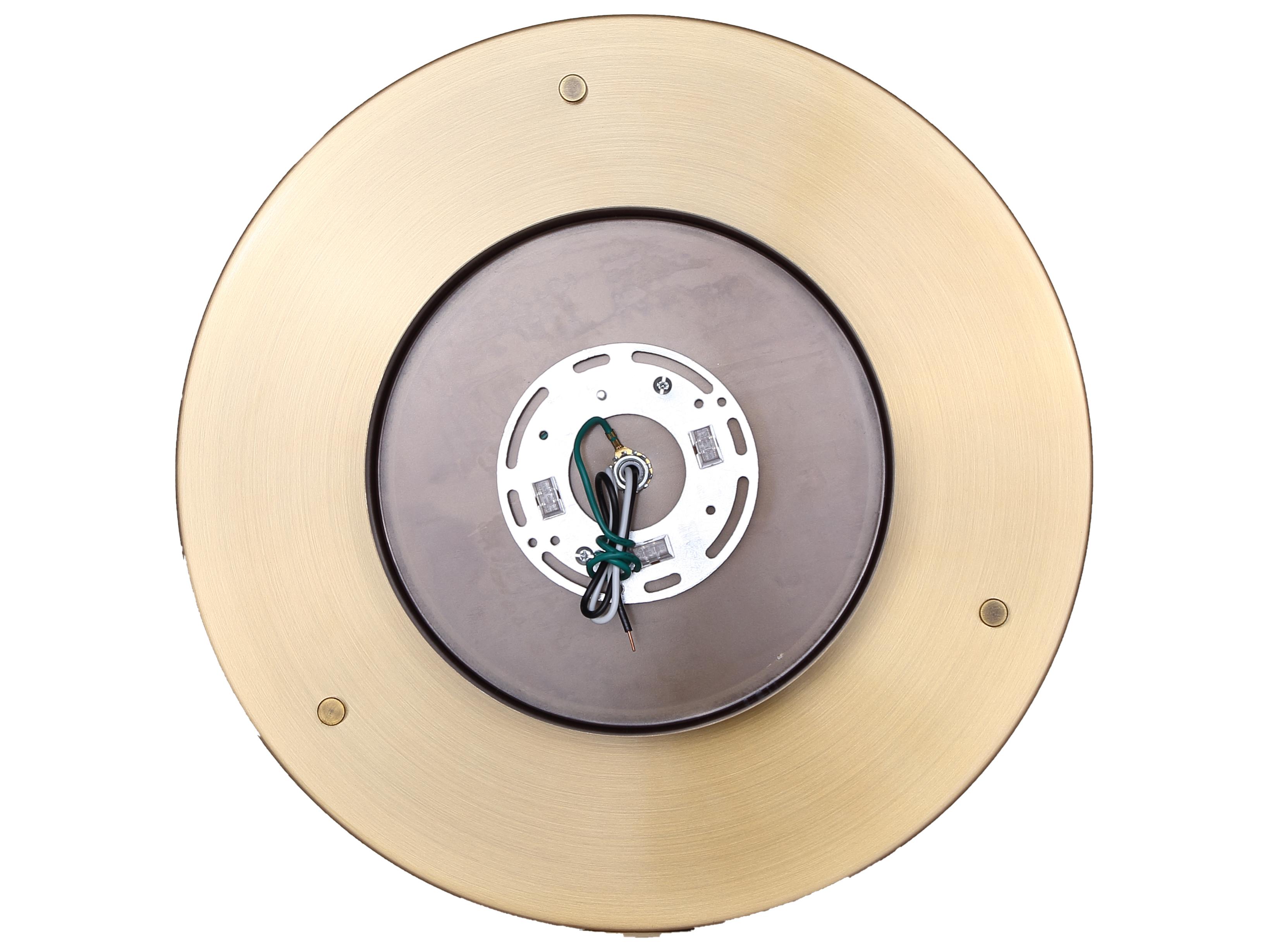 Canarm Kinslea 3 -light Gold Drum Flush Mount