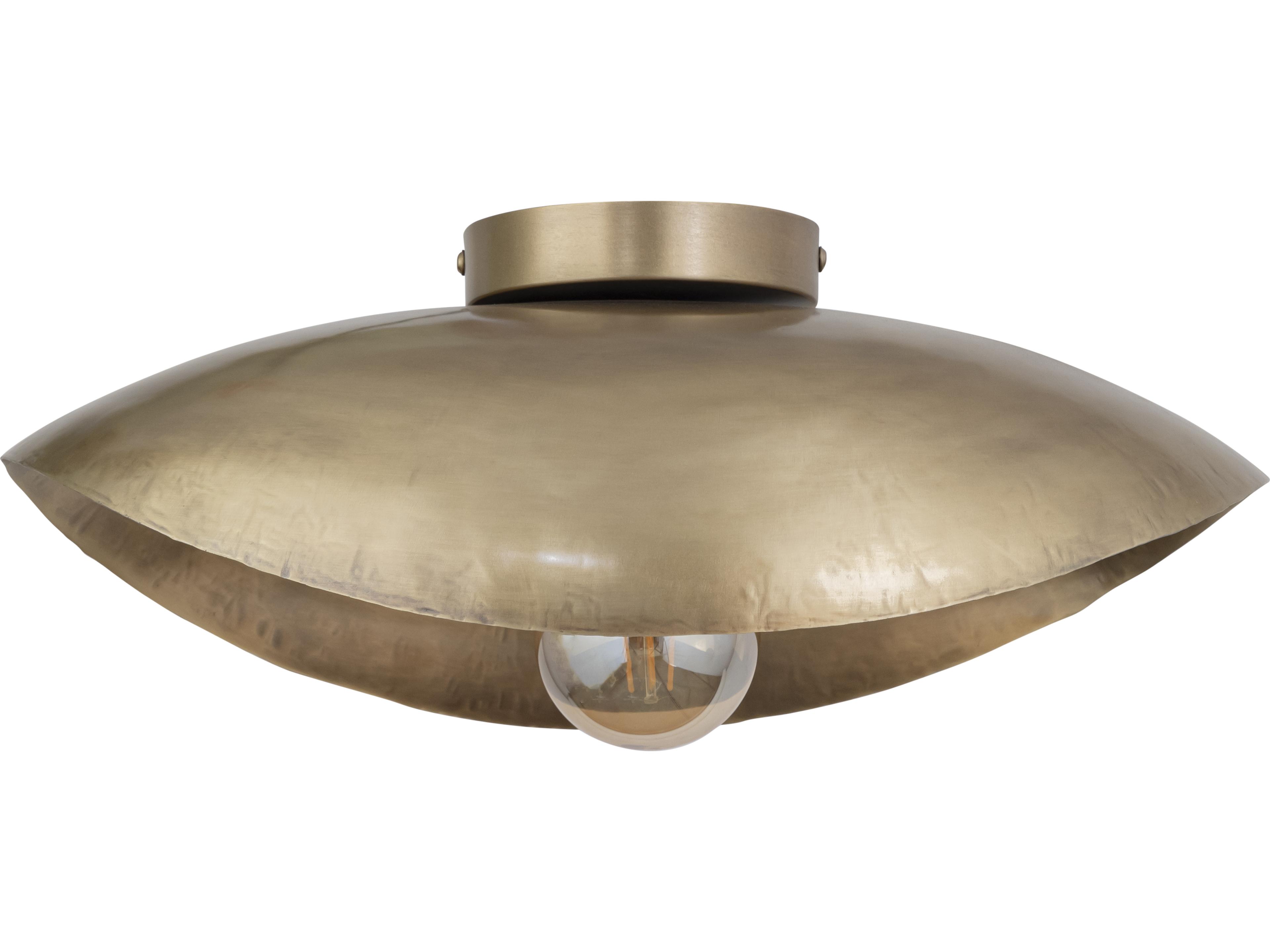 Canarm Maverick 1 -light Brass Bowl Flush Mount