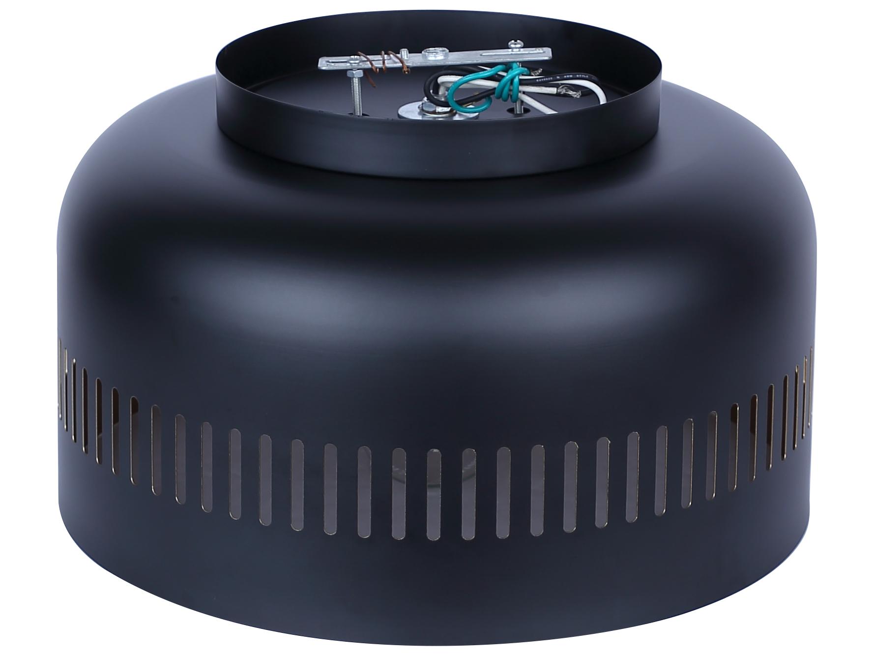 Canarm Miles Black Dome Flush Mount