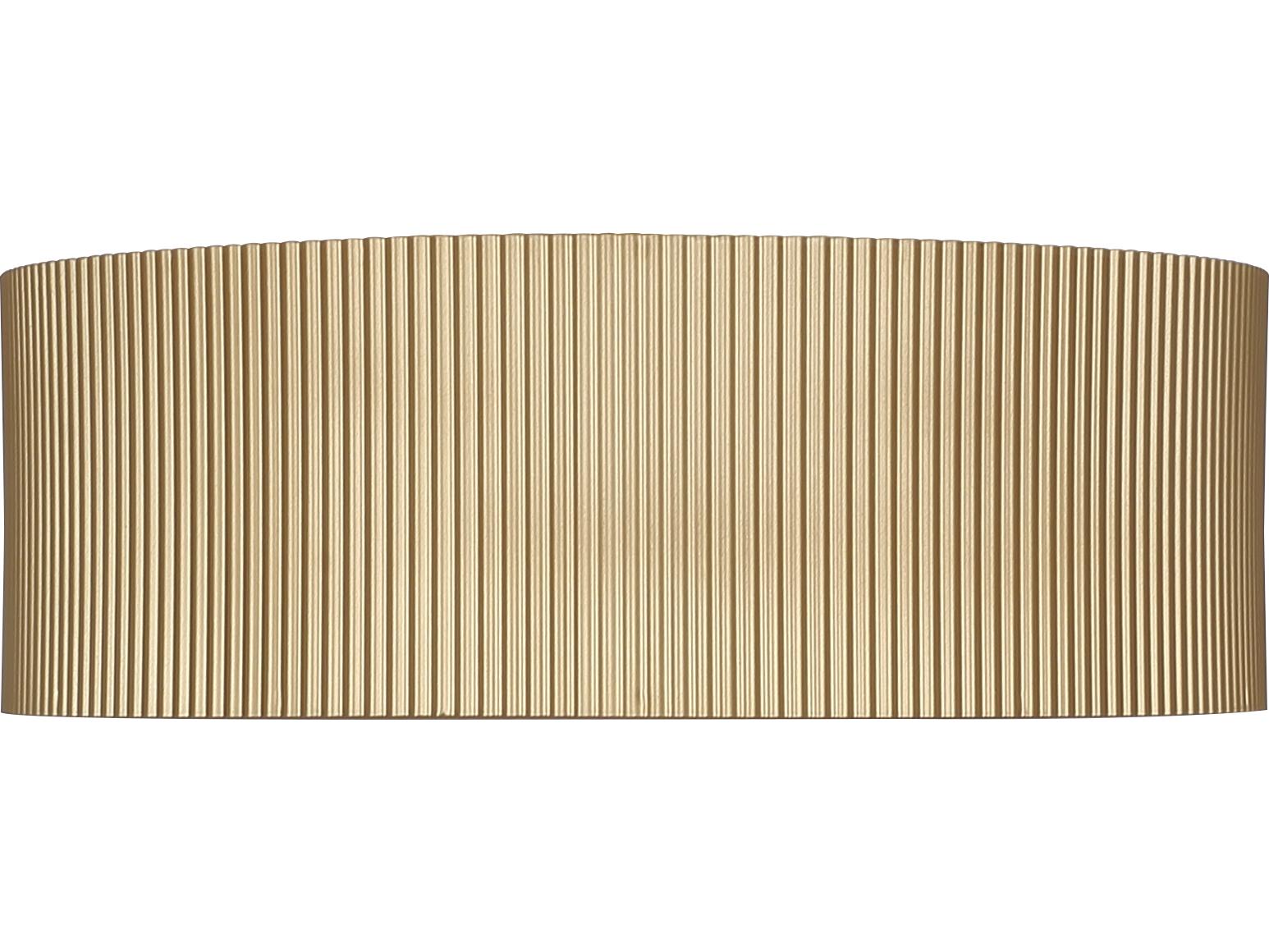 Canarm Scarlett 2 -light Gold Drum Semi Flush Mount