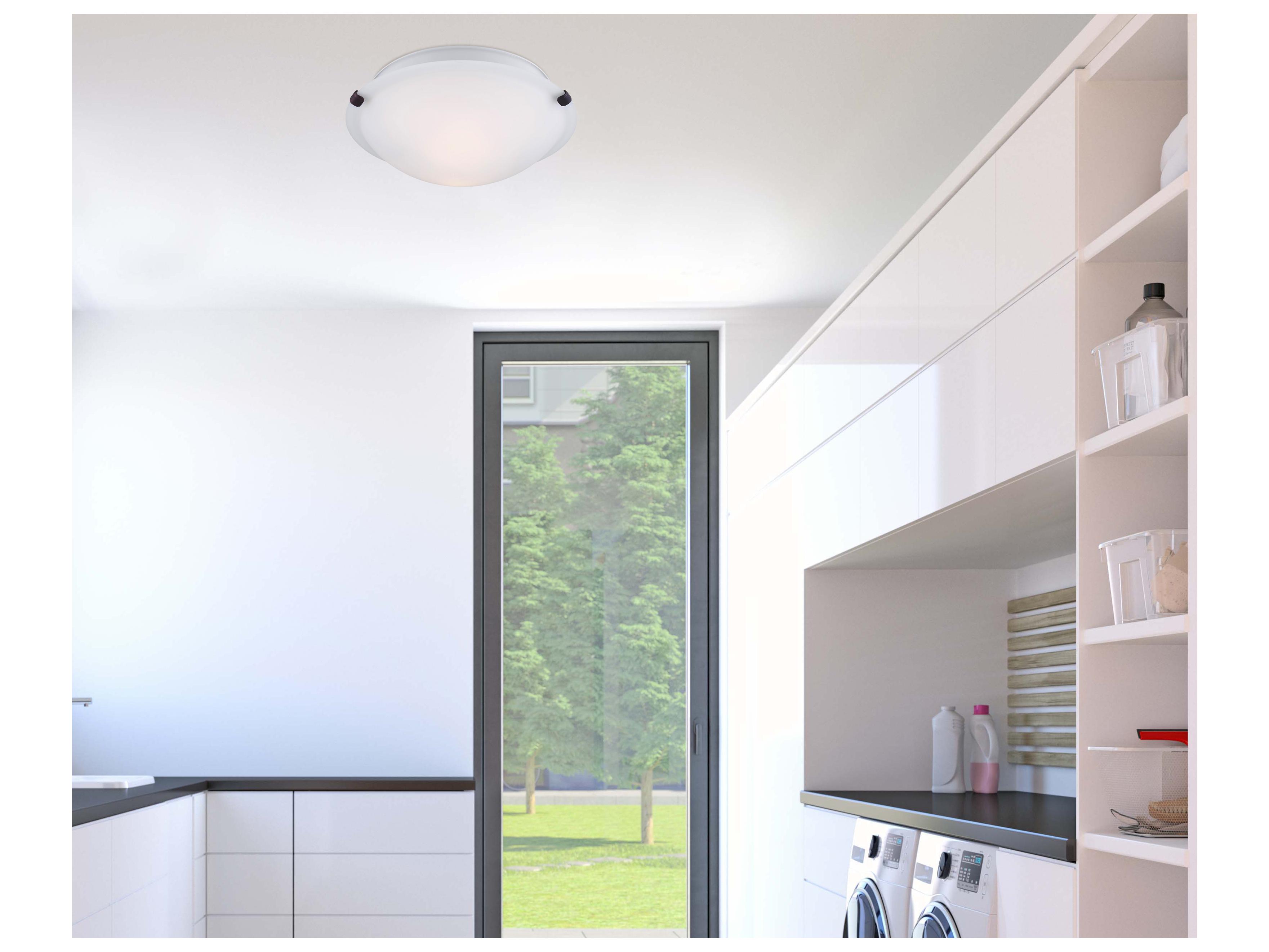 Canarm Fmount 2 -light Bronze Traditional Dome Flush Mount