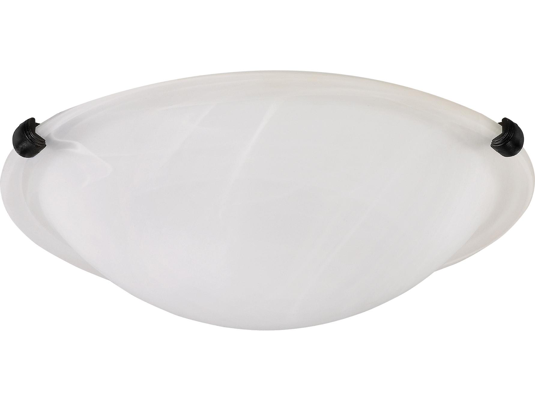 Canarm Fmount 2 -light Black Bowl Flush Mount